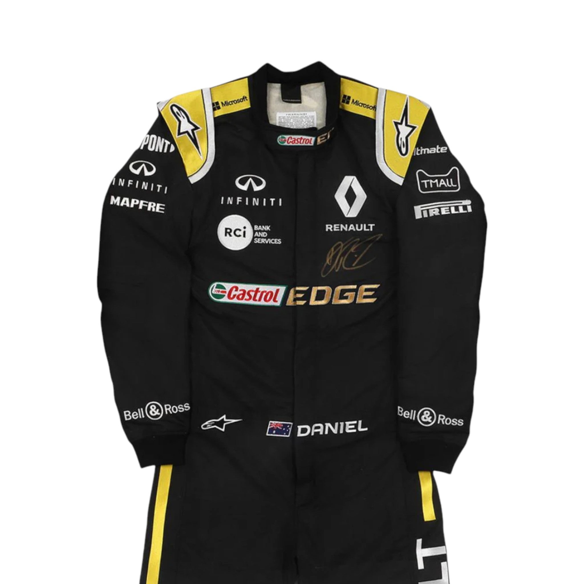 Daniel Ricciardo 2019 Renault F1 Race Suit detail view 3 - Grand Flex Racewear