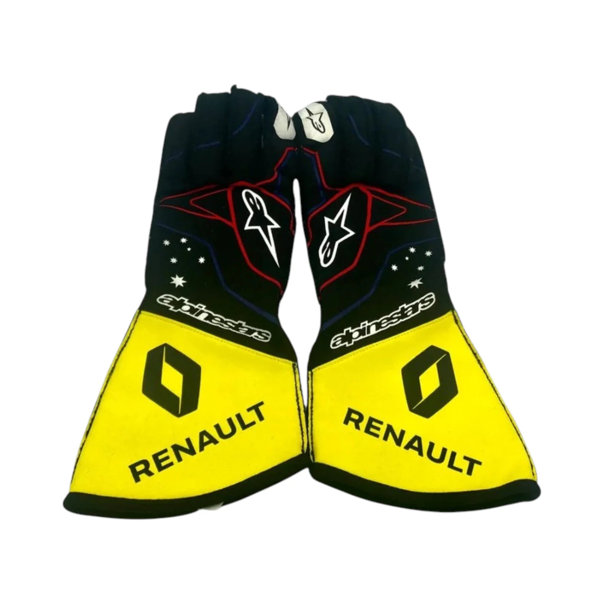 Daniel Ricciardo 2020 Renault F1 Racing Gloves product view - Grand Flex Racewear