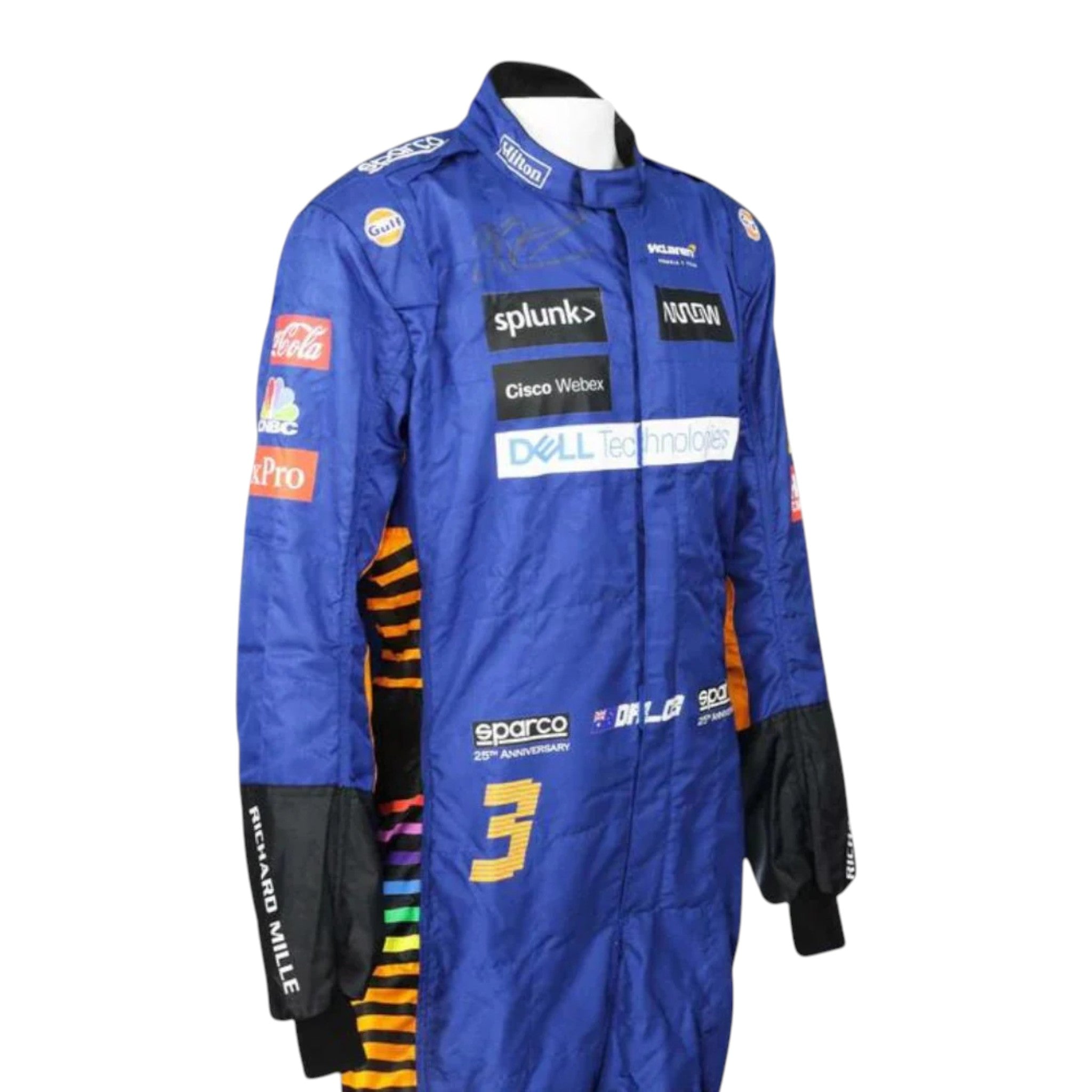 Daniel Ricciardo 2021 Mclaren F1 Race Suit detail view 4 - Grand Flex Racewear