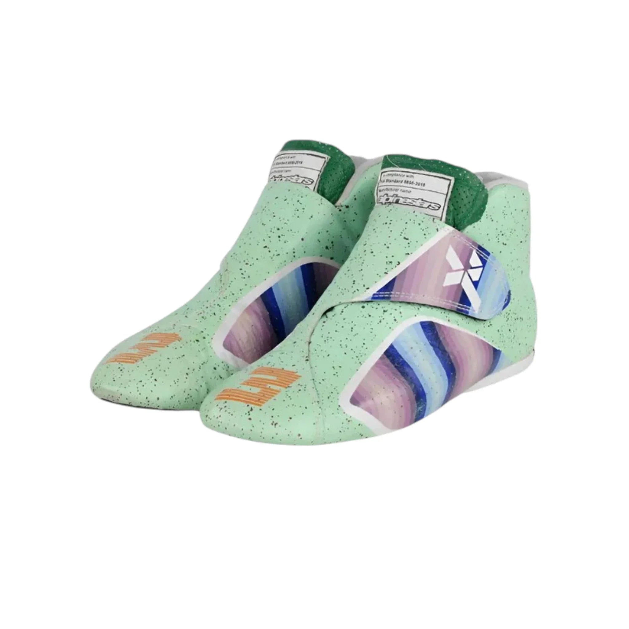 Daniel Ricciardo 2021 Mclaren Honey Badge Italian GP F1 Racing Shoes product view - Grand Flex Racewear