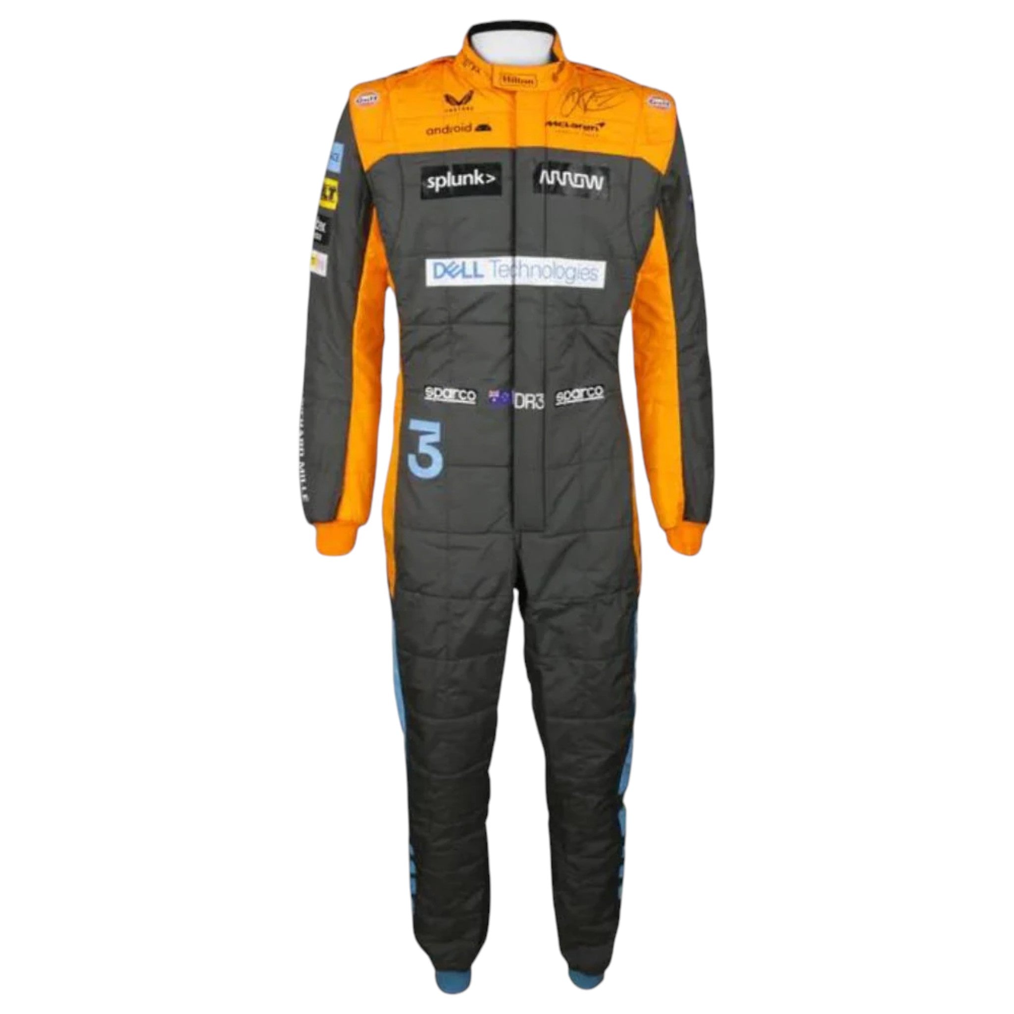 Daniel Ricciardo 2022 Mclaren F1 Race Suit detail view 2 - Grand Flex Racewear