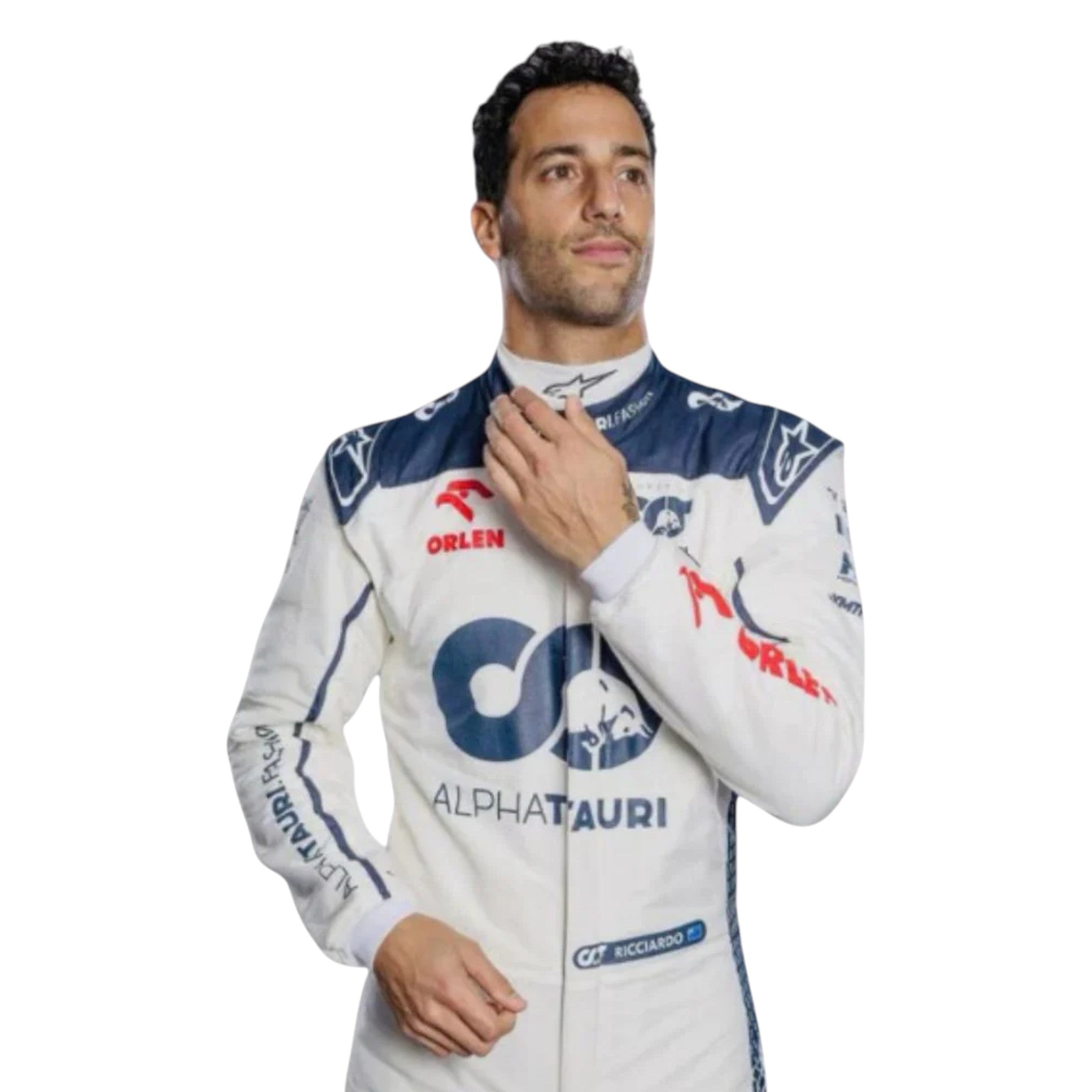 Daniel Ricciardo 2023 AlphaTauri F1 Race Suit detail view 3 - Grand Flex Racewear