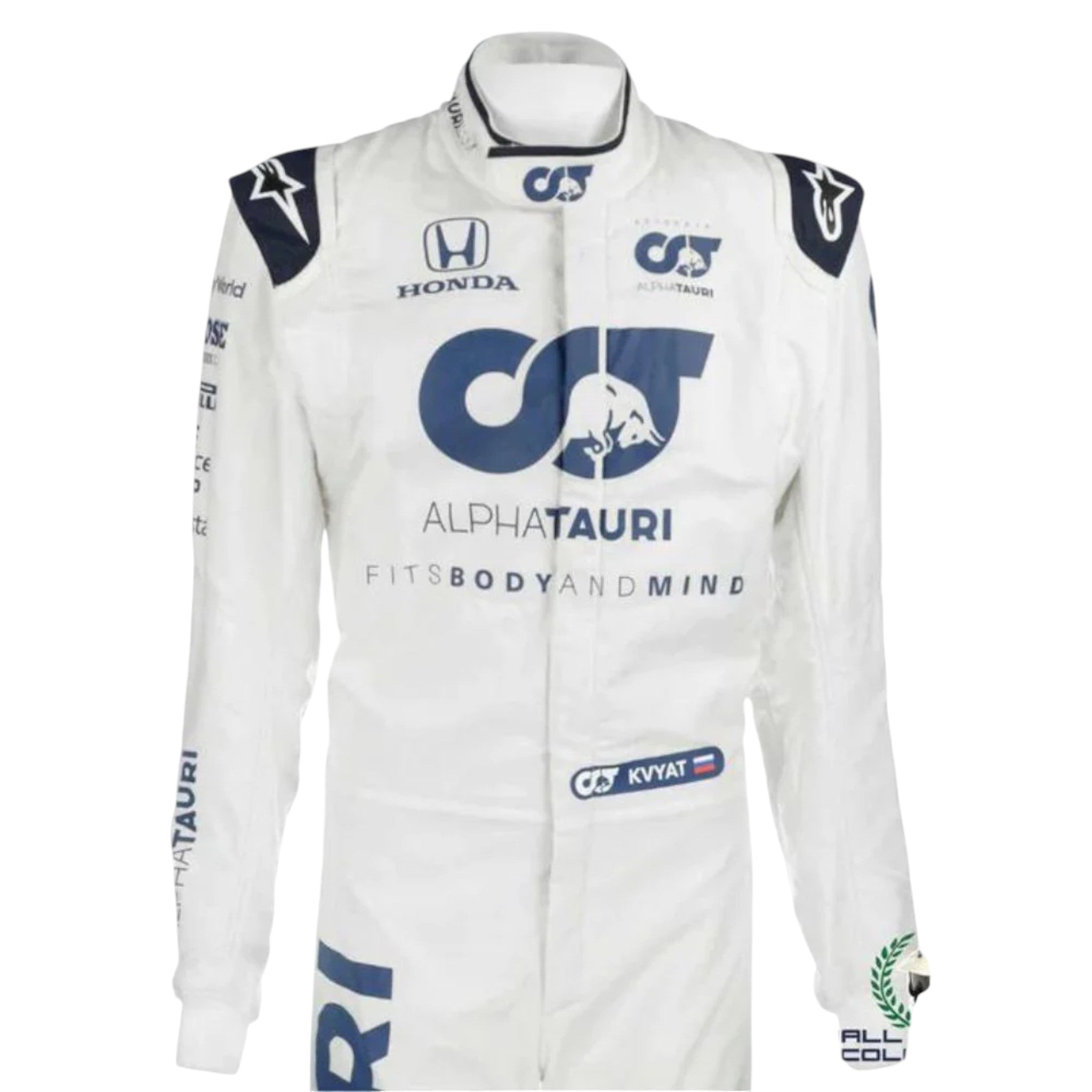 Daniil Kvyat 2020 Alphatauri F1 Race Suit product view - Grand Flex Racewear