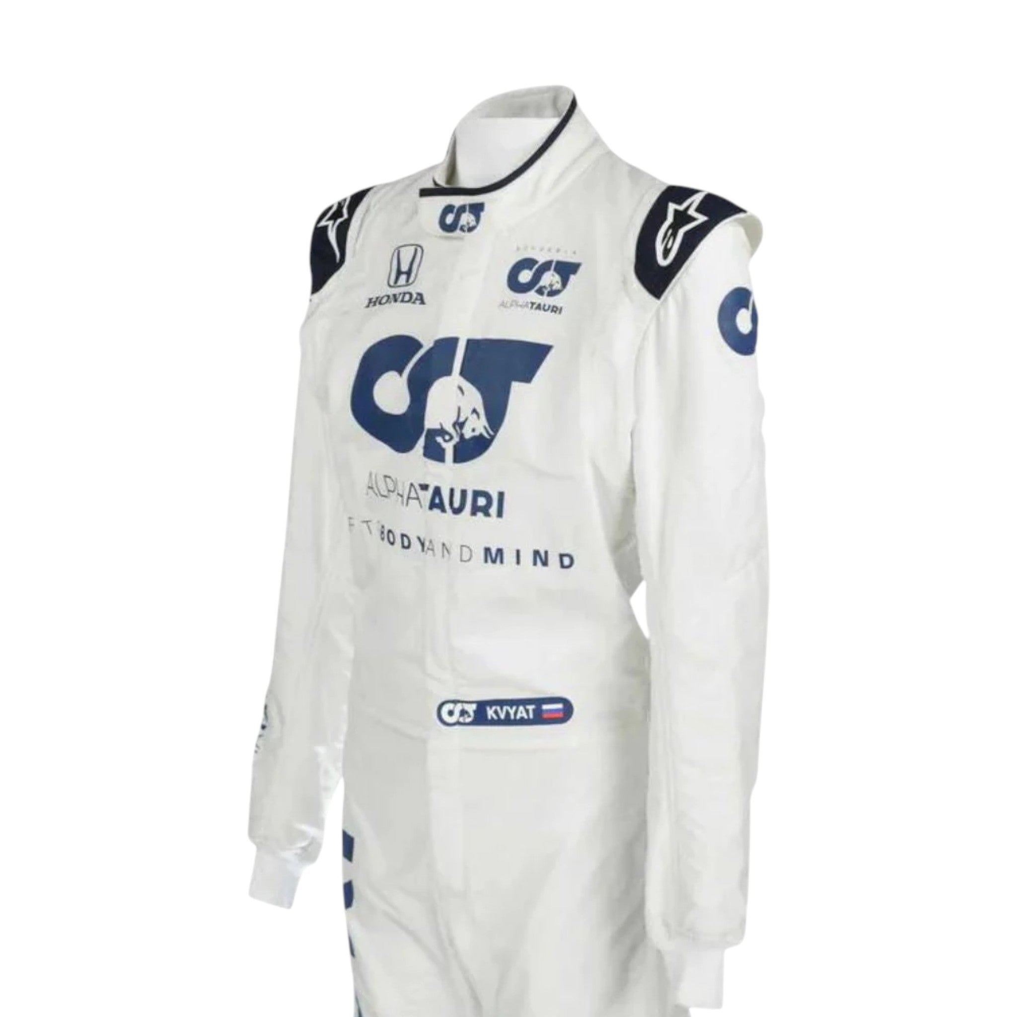 Daniil Kvyat 2020 Alphatauri F1 Race Suit detail view 2 - Grand Flex Racewear