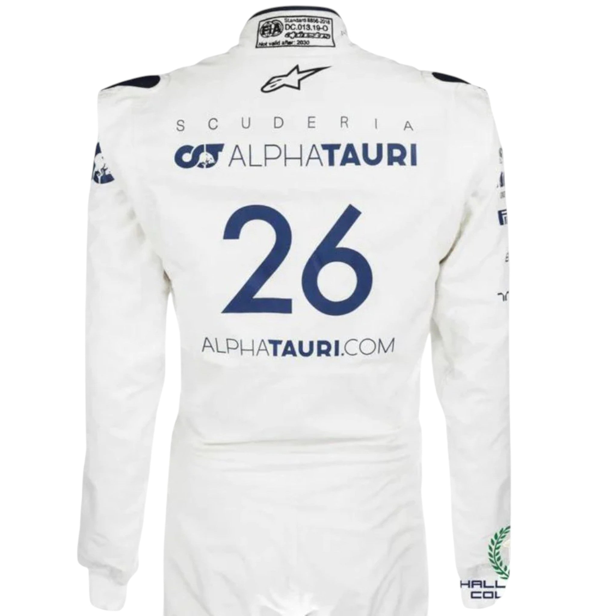 Daniil Kvyat 2020 Alphatauri F1 Race Suit detail view 3 - Grand Flex Racewear