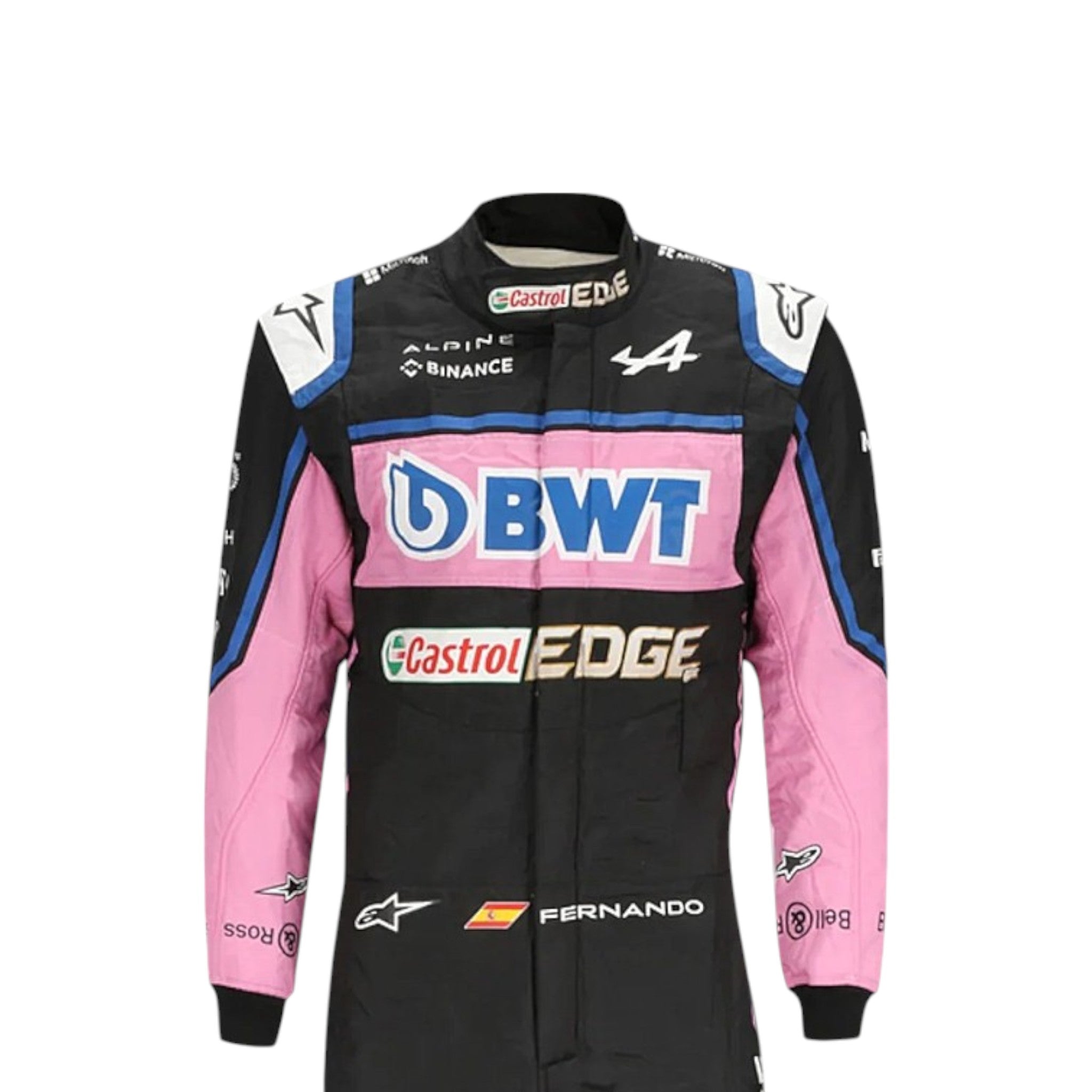 Esteban Ocon 2022 BWT Alpine F1 Race Suit product view - Grand Flex Racewear