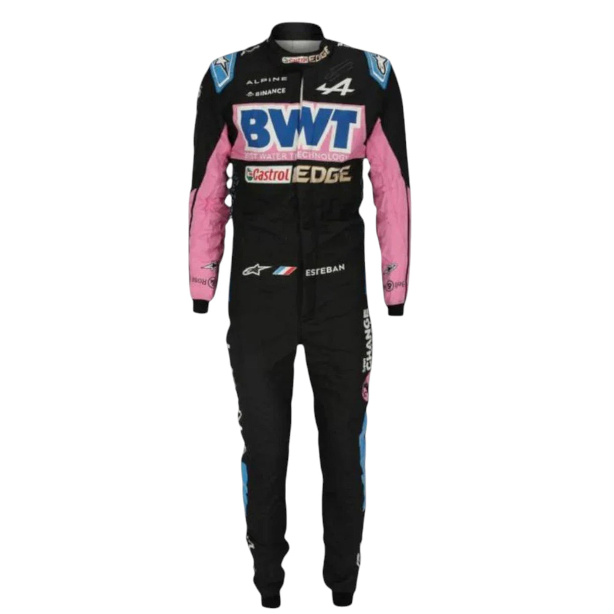 Esteban Ocon 2023 BWT Alpine F1 Race Suit product view - Grand Flex Racewear