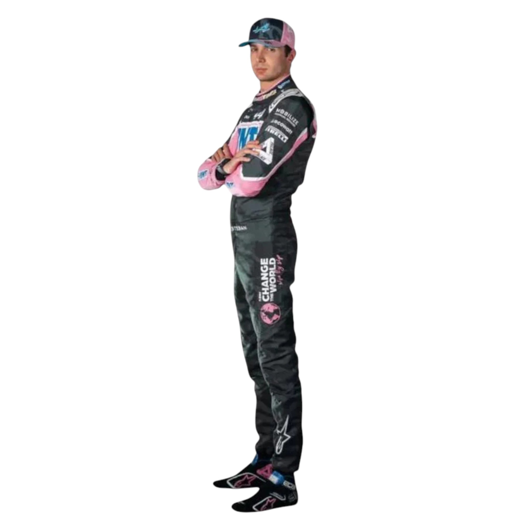 Esteban Ocon 2023 BWT Alpine F1 Race Suit detail view 4 - Grand Flex Racewear