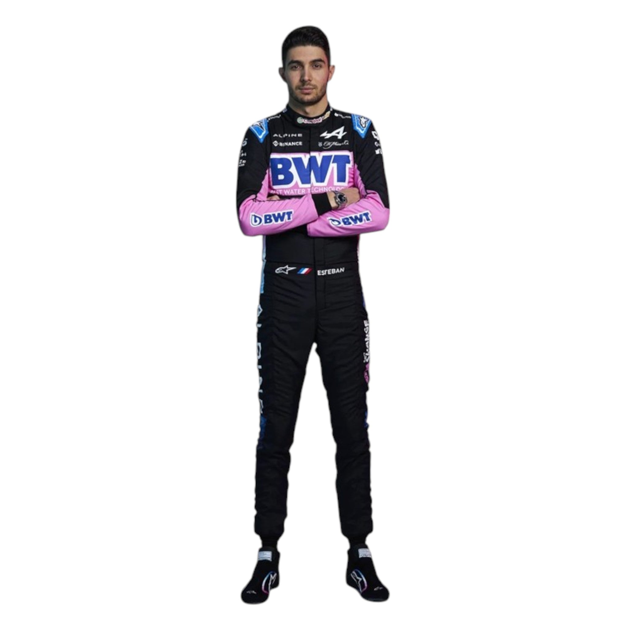 Esteban Ocon 2024 BWT Apline F1 Race Suit detail view 2 - Grand Flex Racewear