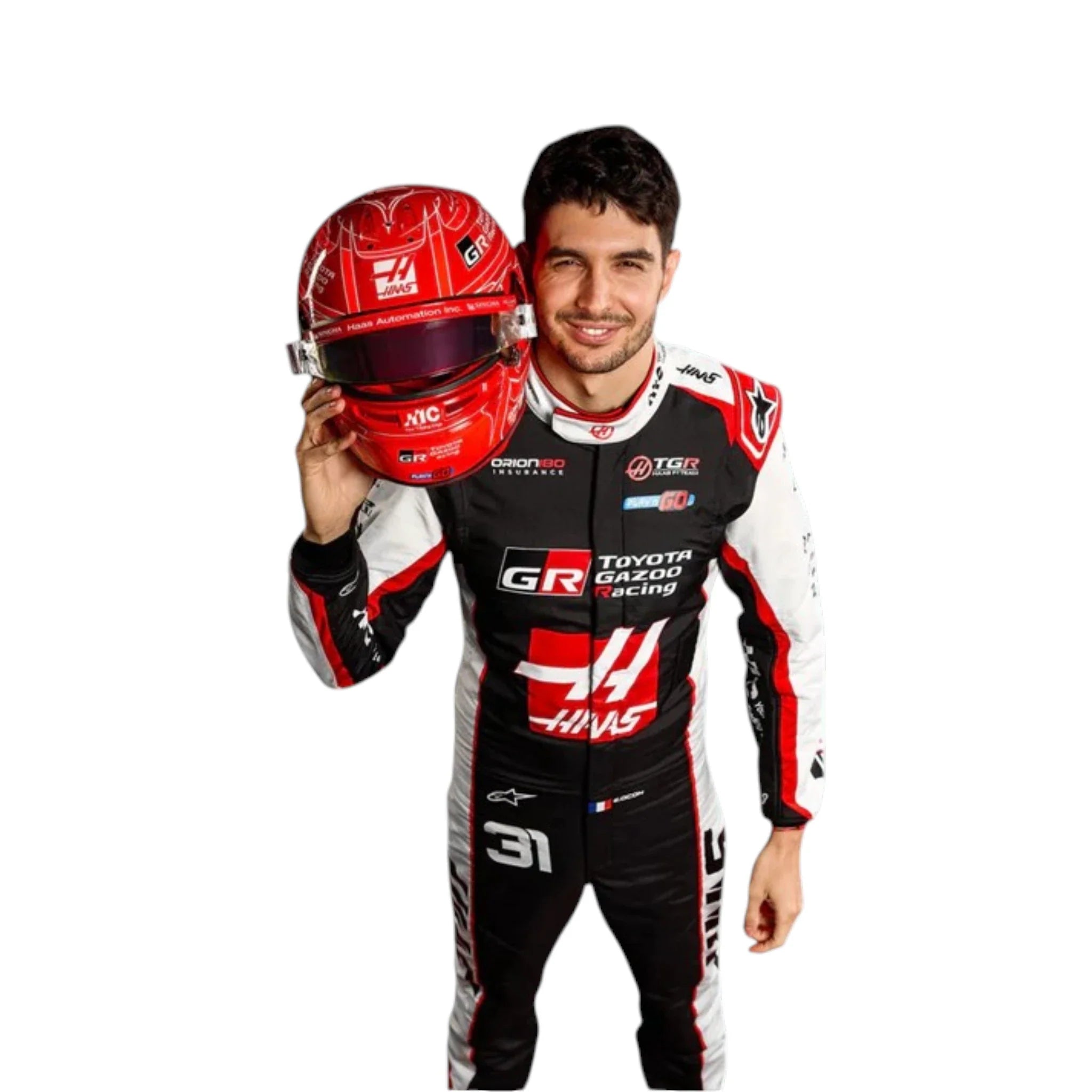 Esteban Ocon 2026 Haas F1 Race Suit detail view 4 - Grand Flex Racewear