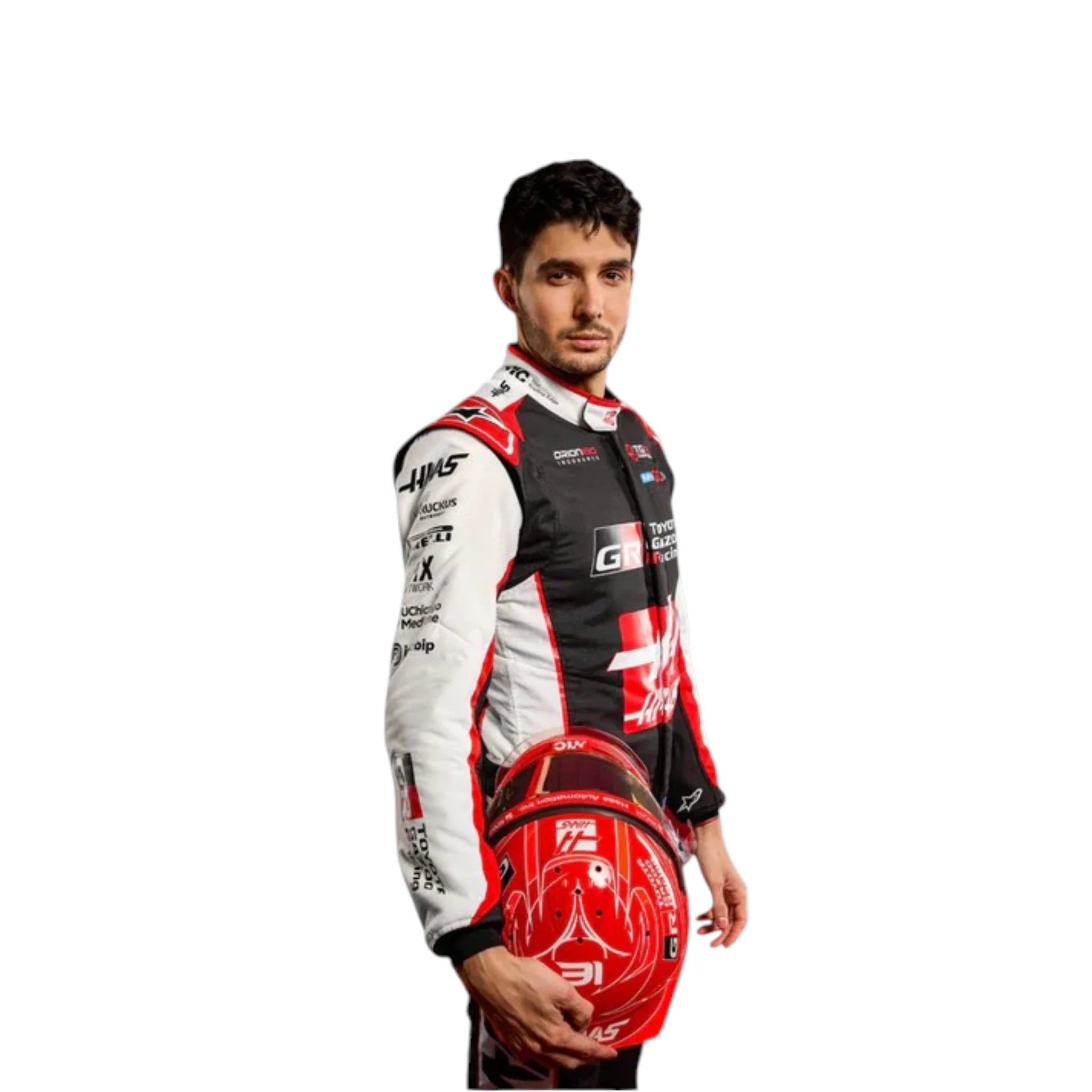 Esteban Ocon 2026 Haas F1 Race Suit detail view 5 - Grand Flex Racewear