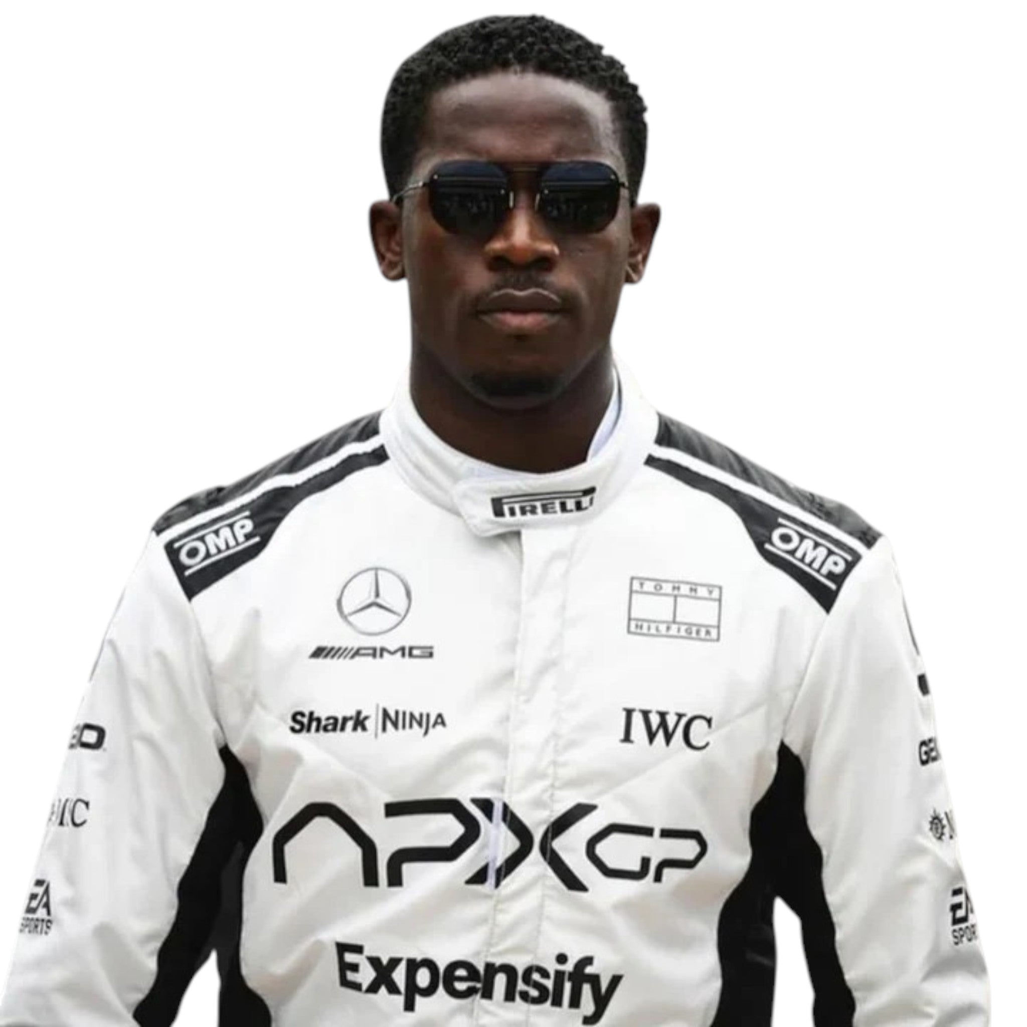 F1 Movie Joshua Pearce (Damson Idris) 2025 F1 Race Suit product view - Grand Flex Racewear