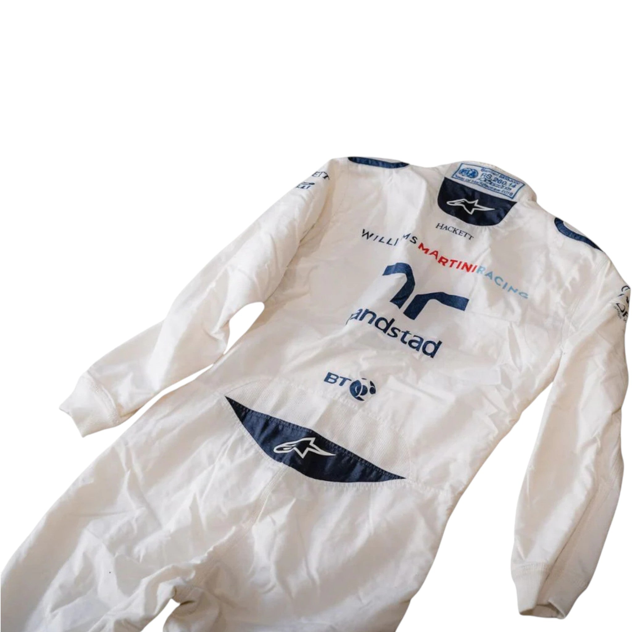 Felipe Massa 2017 Williams F1 Race Suit detail view 3 - Grand Flex Racewear