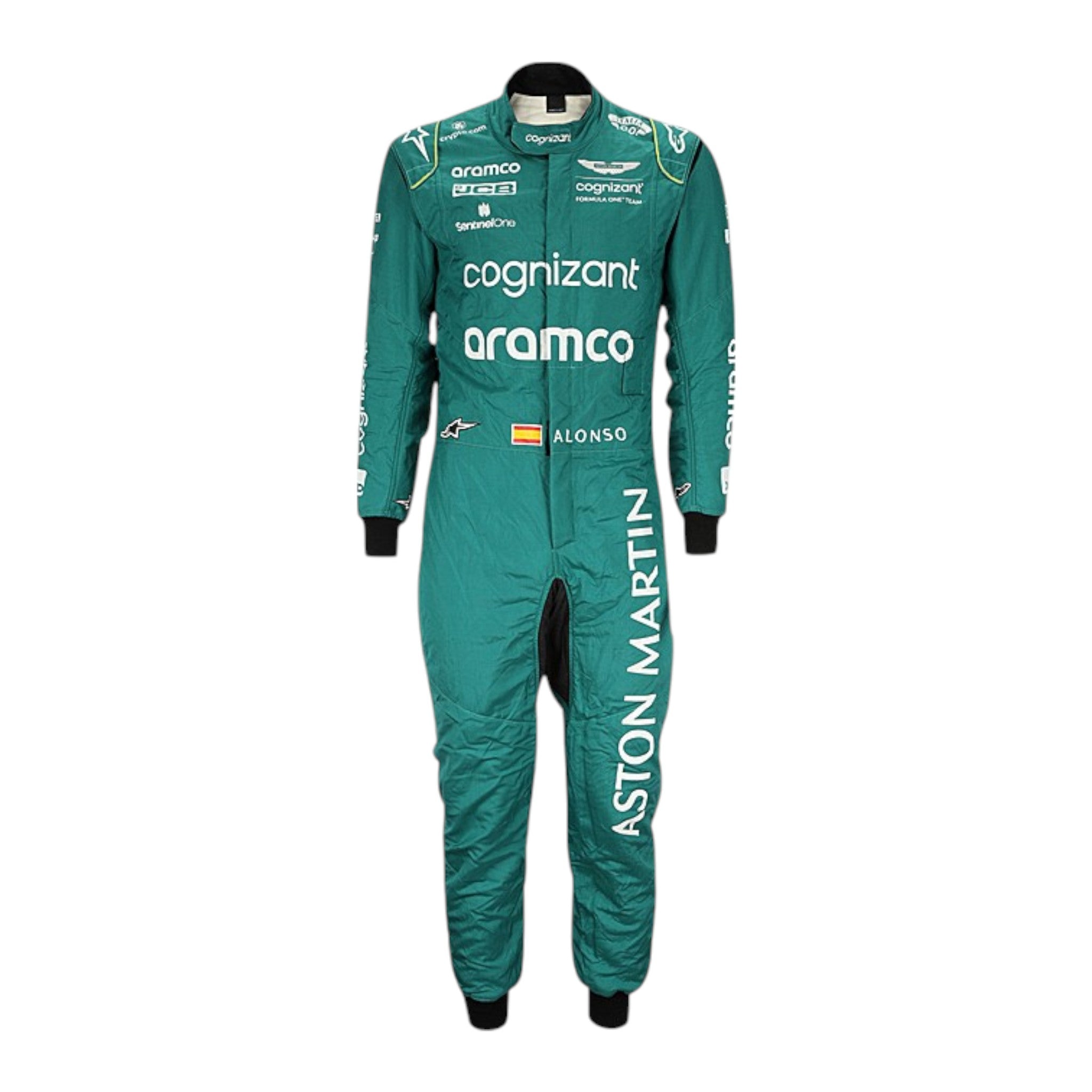 Fernando Alonso 2023 Aston Martin F1 Race Suit detail view 3 - Grand Flex Racewear