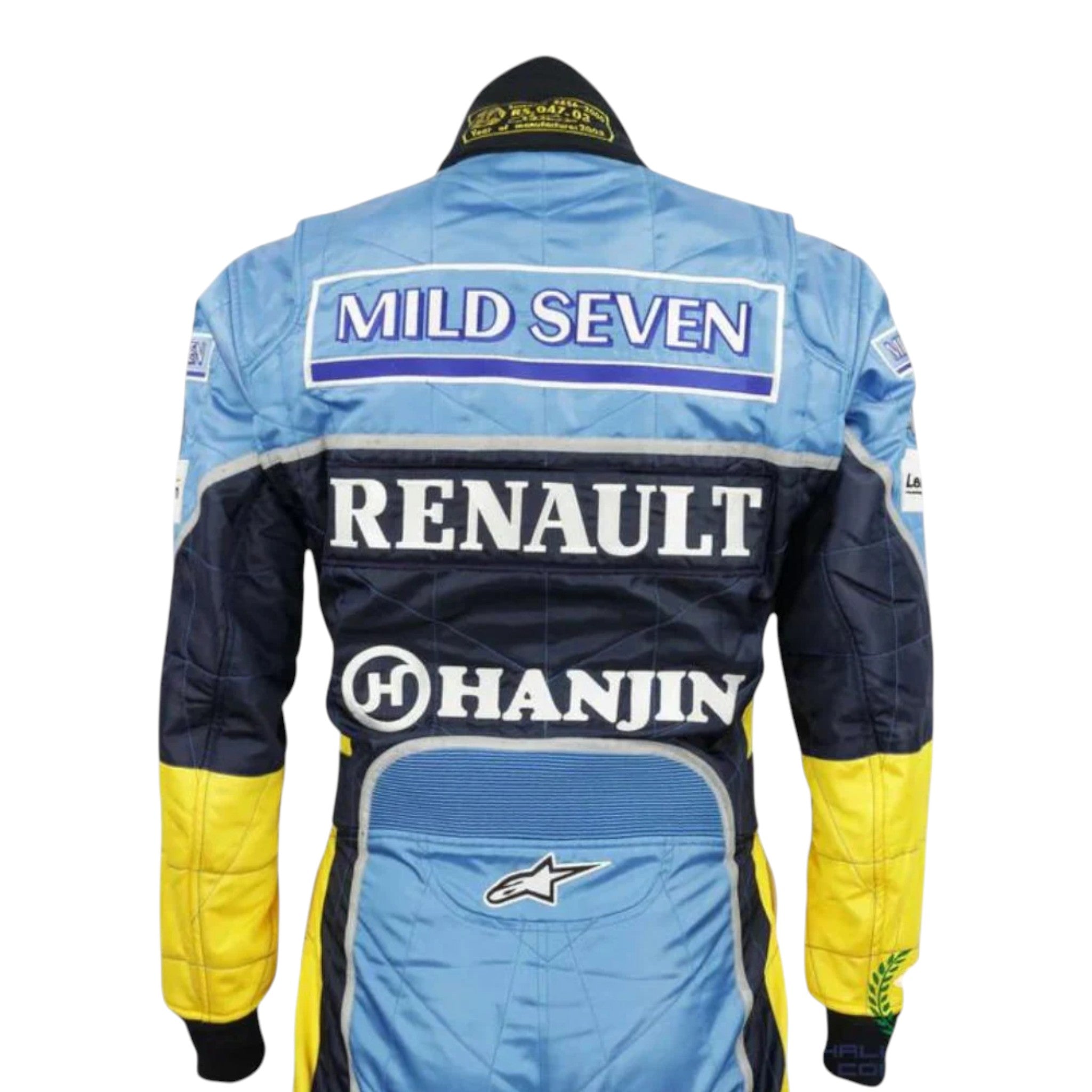 Fernando Alonso 2003 Renault F1 Race Suit detail view 3 - Grand Flex Racewear