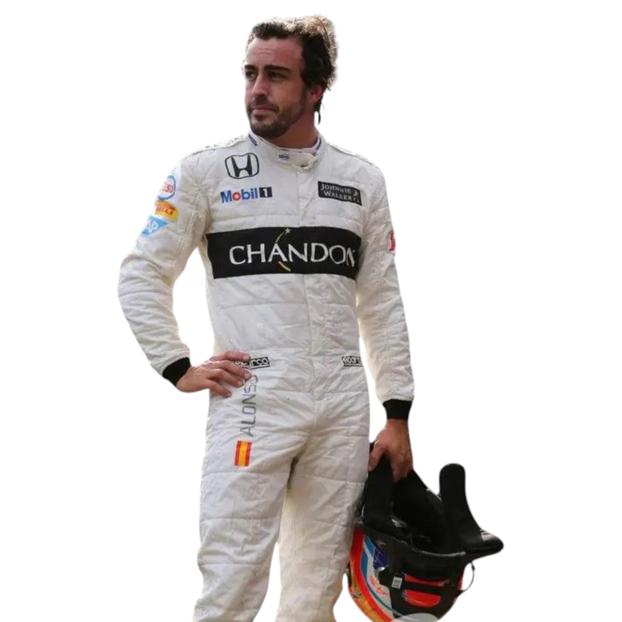 Fernando Alonso 2016 Mclaren F1 Race Suit detail view 3 - Grand Flex Racewear