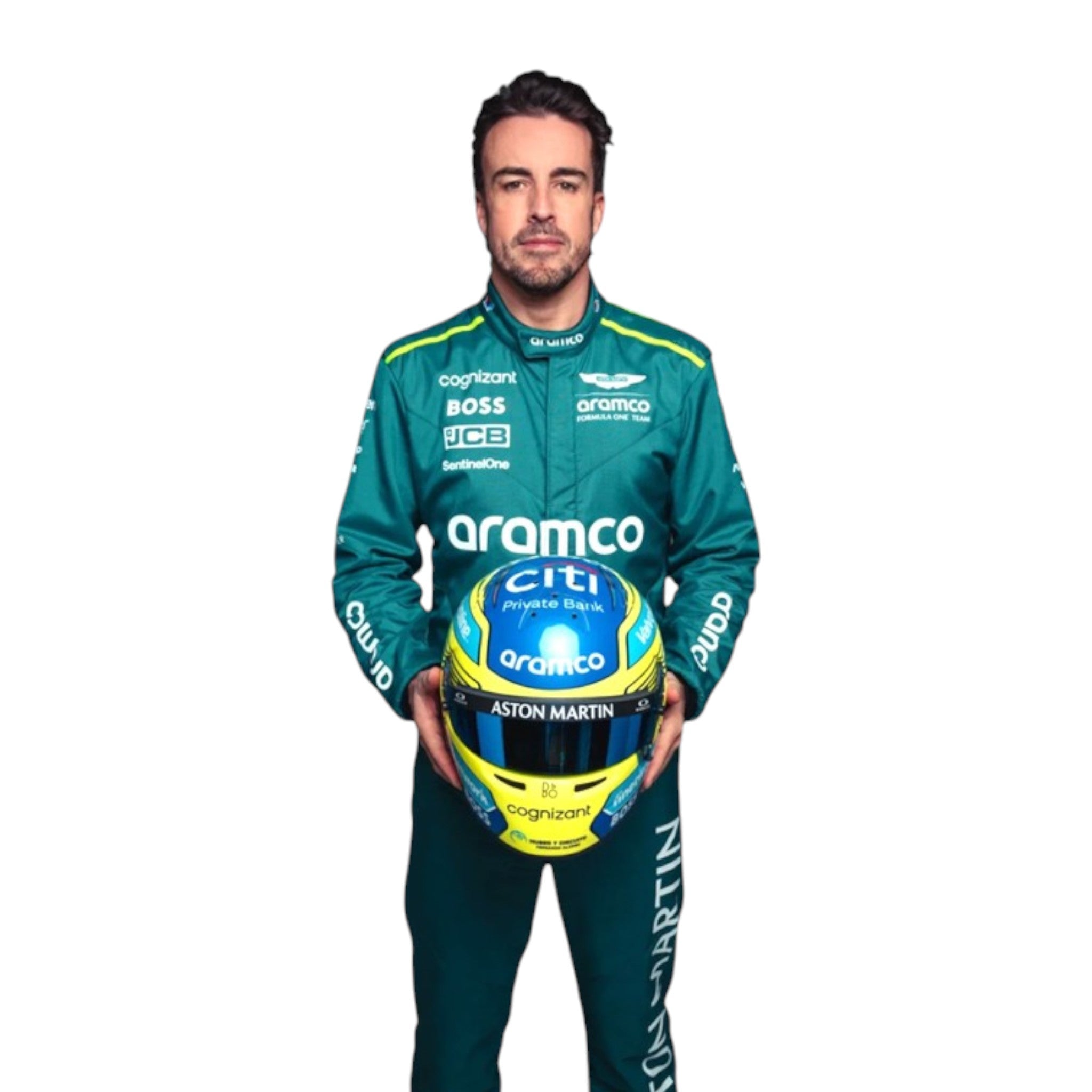Fernando Alonso 2024 Aston Martin F1 Race Suit detail view 4 - Grand Flex Racewear