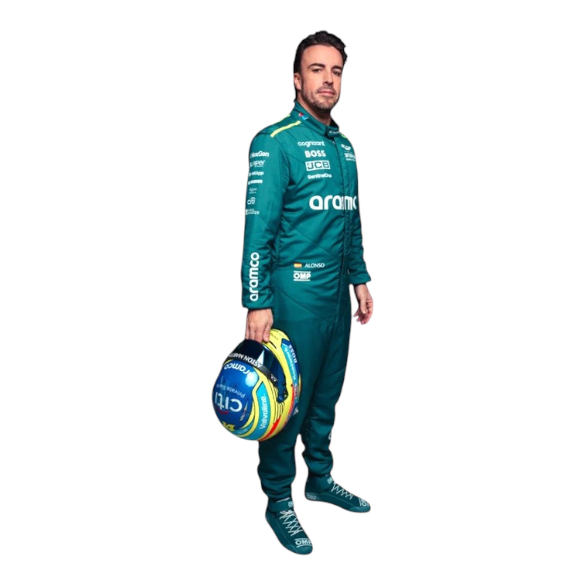 Fernando Alonso 2024 Aston Martin F1 Race Suit detail view 5 - Grand Flex Racewear