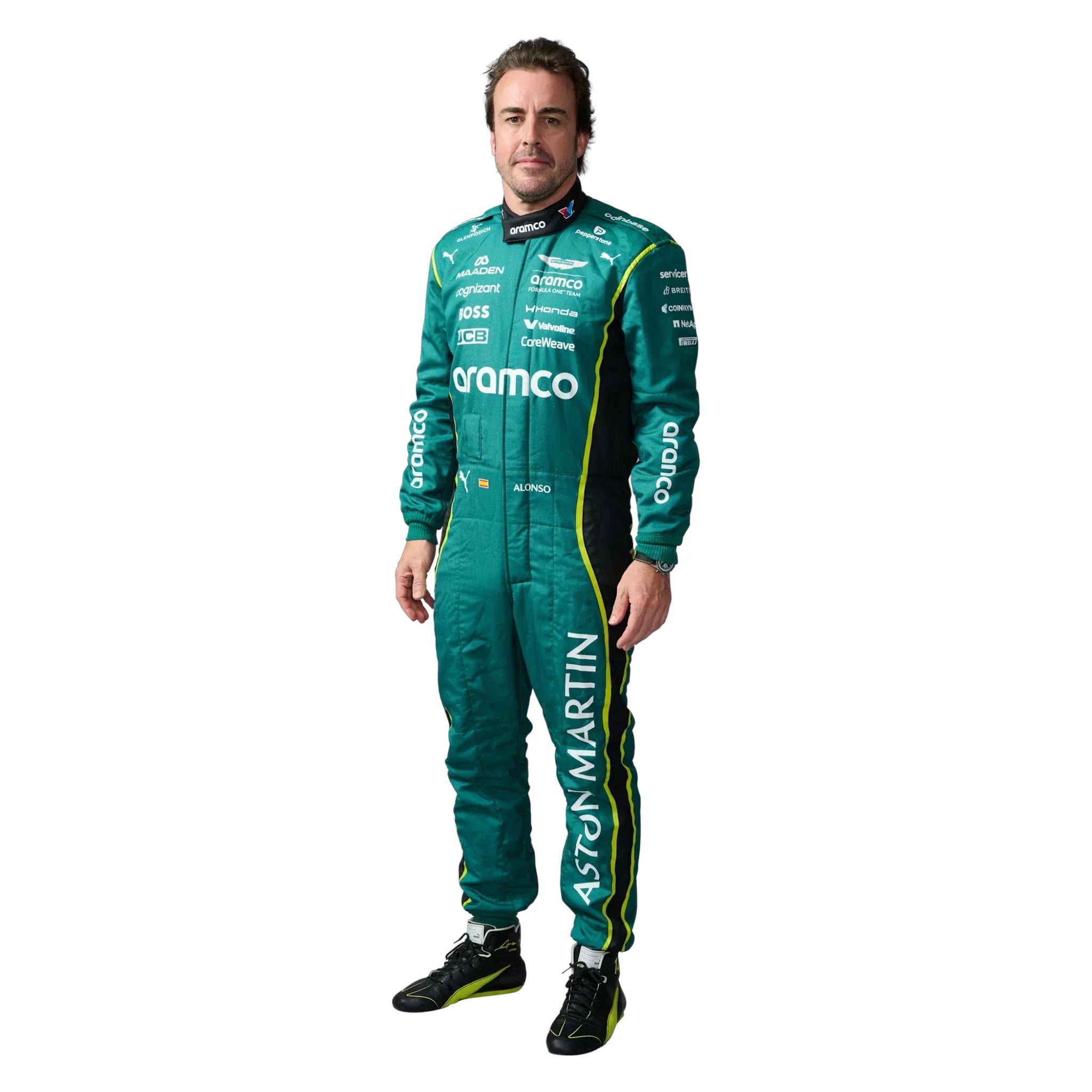 Fernando Alonso 2026 Aston Martin F1 Race Suit product view - Grand Flex Racewear