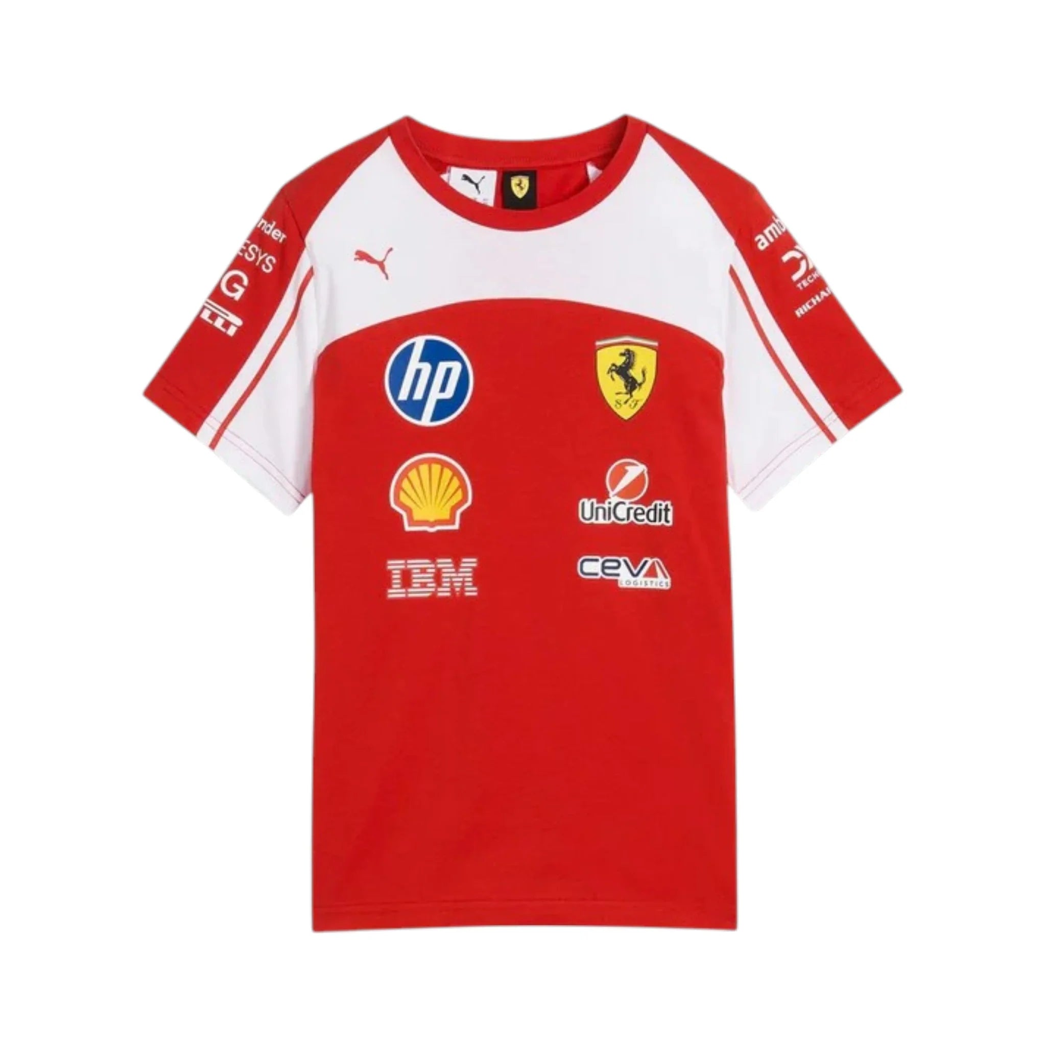 Formula 1 2025 Ferrari Racing T-Shirt product view - Grand Flex Racewear