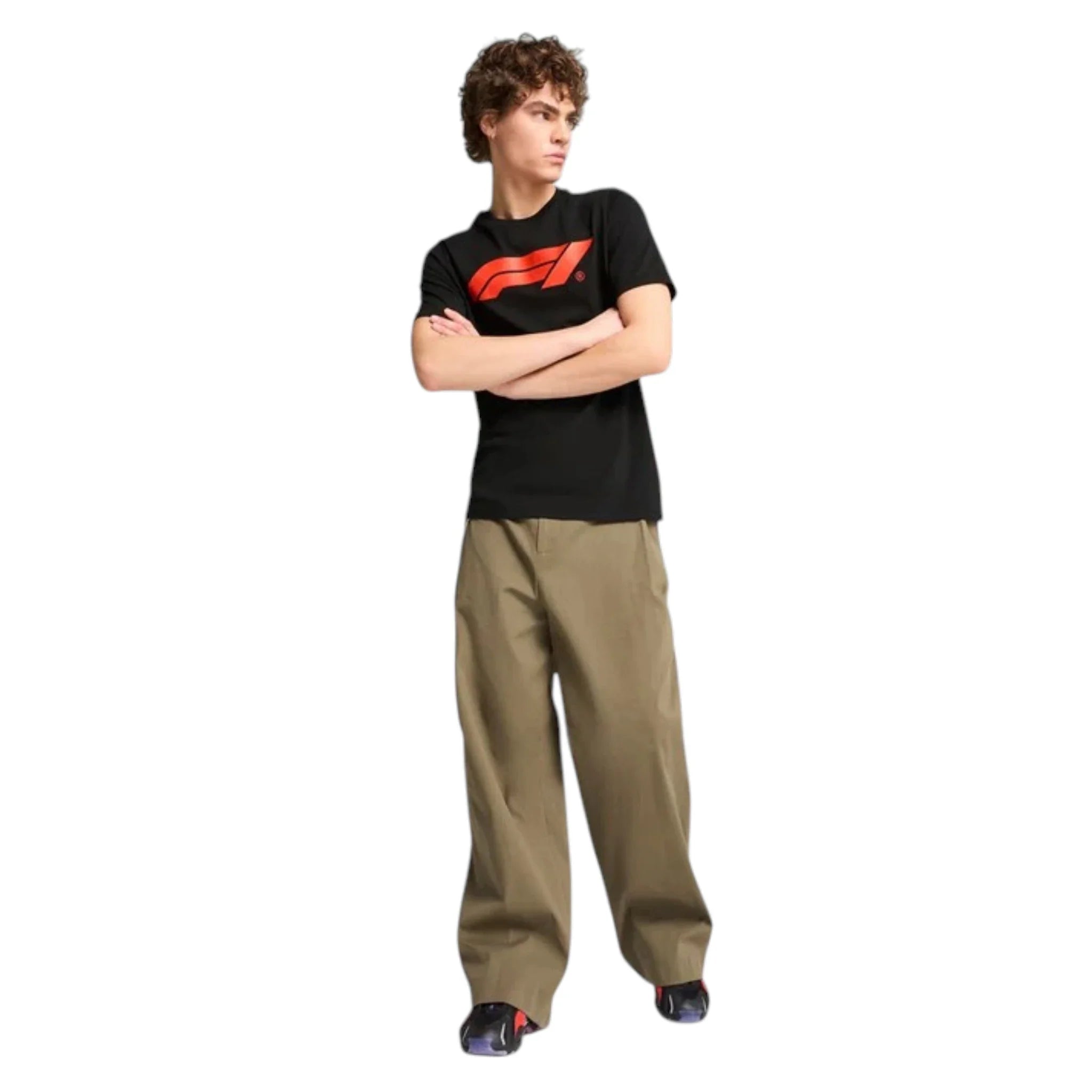 Formula 1 2026 Essentials Men's T-Shirt (Black) detail view 3 - Grand Flex Racewear