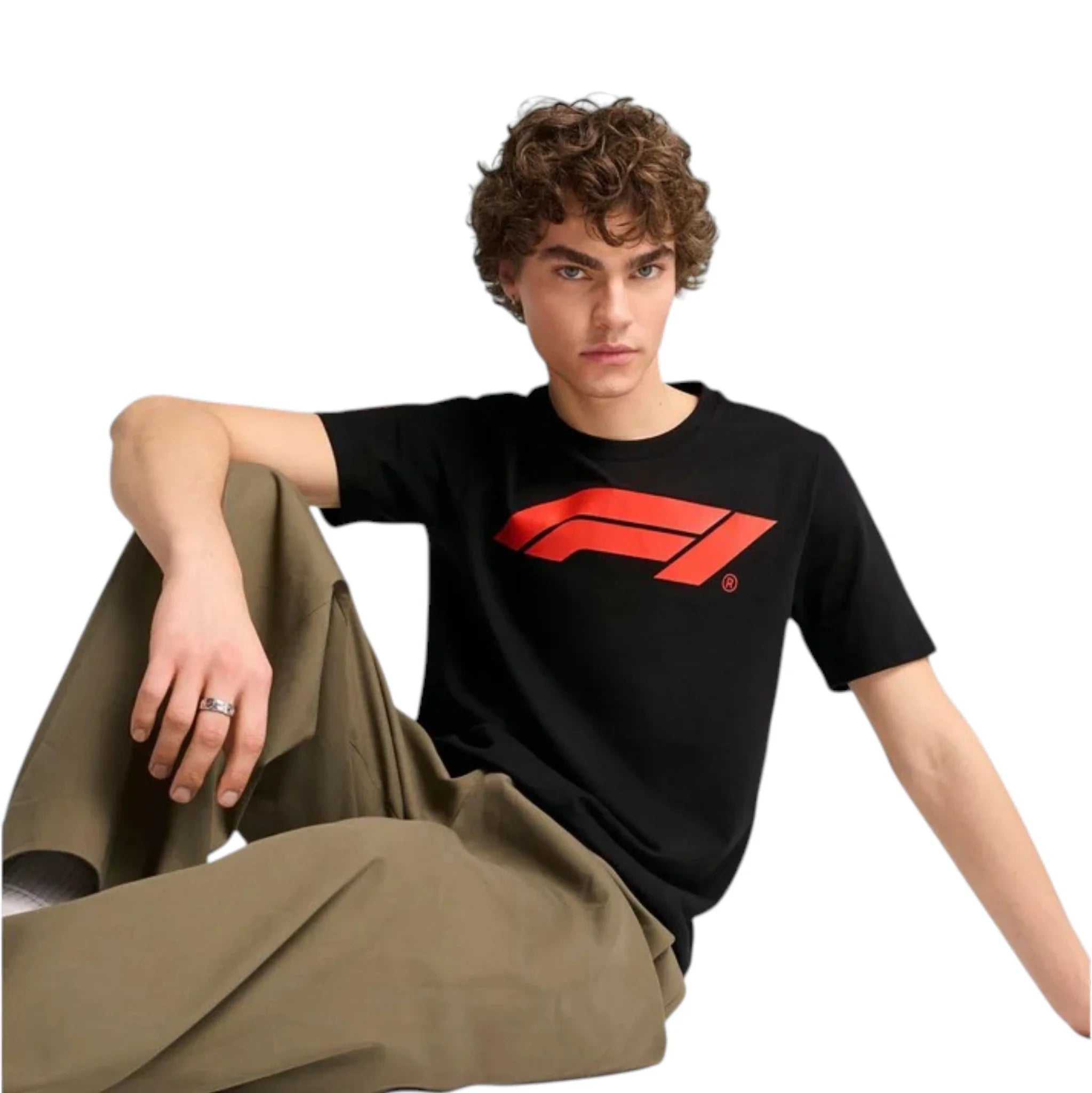Formula 1 2026 Essentials Men's T-Shirt (Black) detail view 4 - Grand Flex Racewear