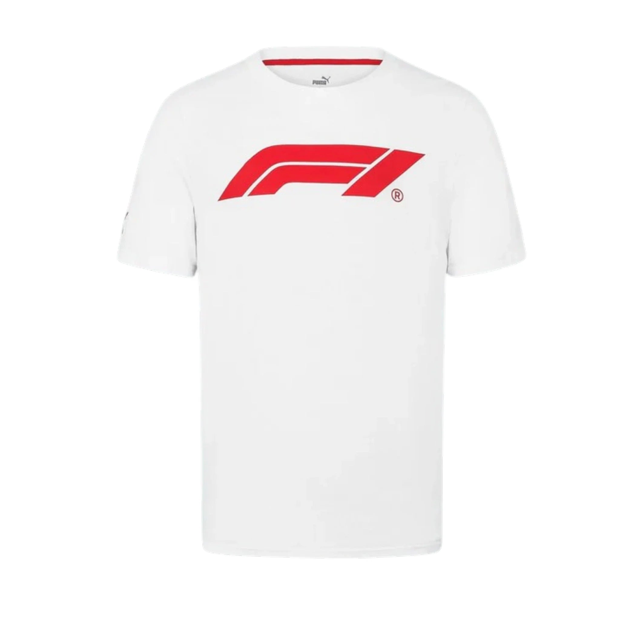 Formula 1 2026 Essentials Men's T-Shirt (White) product view - Grand Flex Racewear