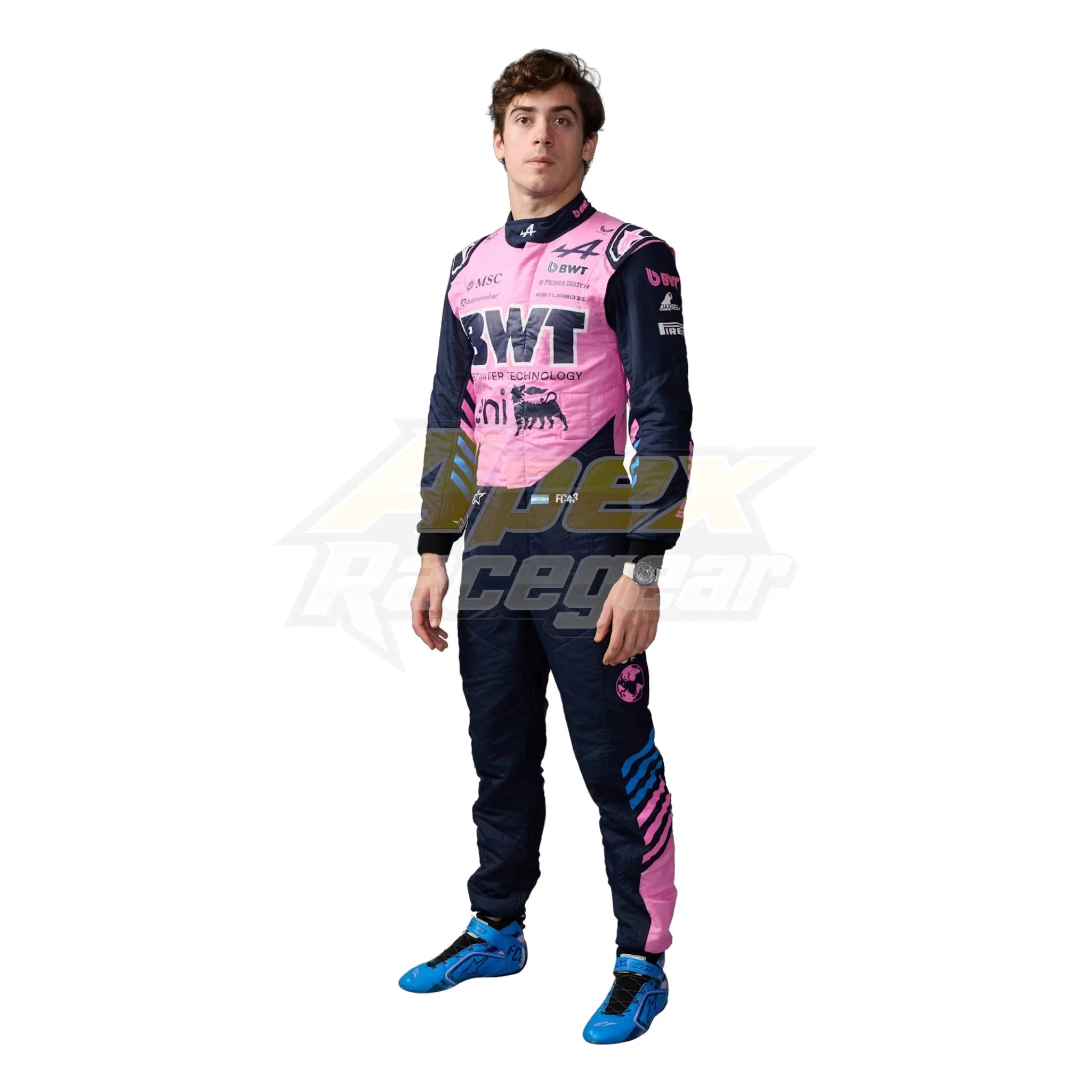 Franco Colapinto 2026 Alpine F1 Race Suit product view - Grand Flex Racewear