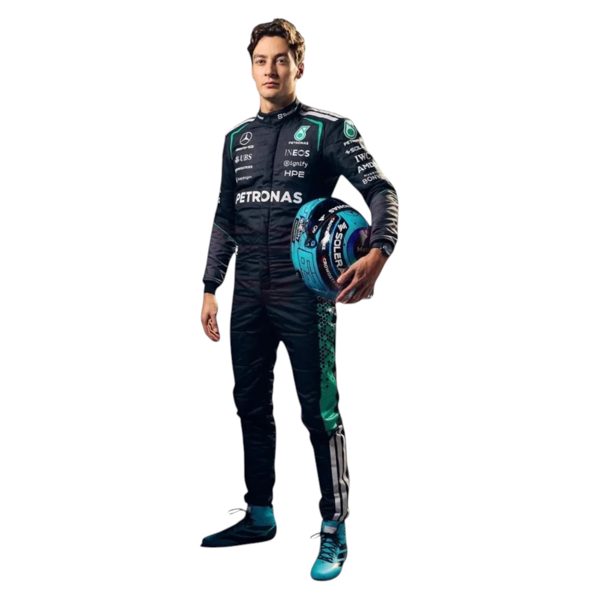 George Russel 2026 Mercedes-AMG Petronas F1 Race Suit detail view 2 - Grand Flex Racewear