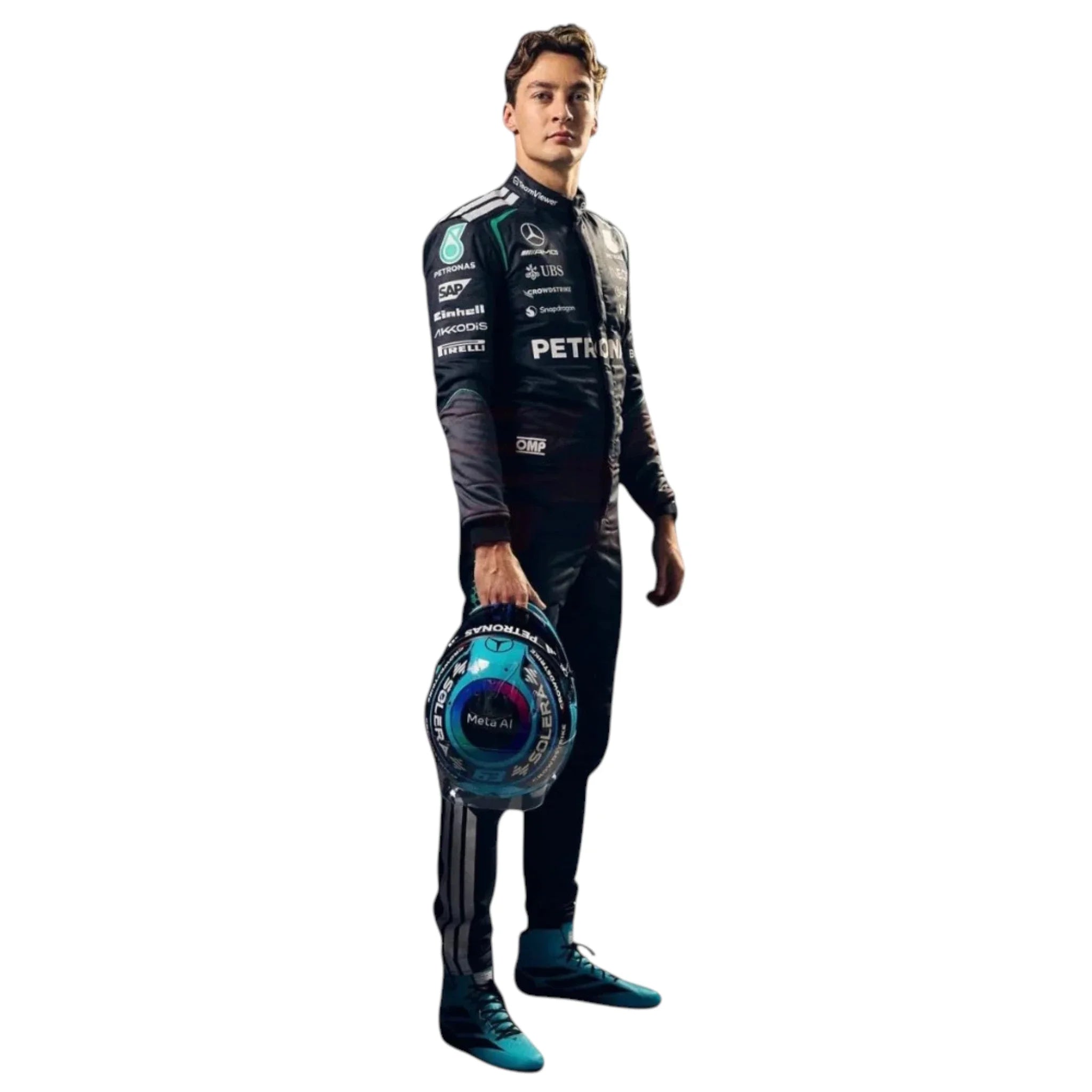 George Russel 2026 Mercedes-AMG Petronas F1 Race Suit detail view 3 - Grand Flex Racewear