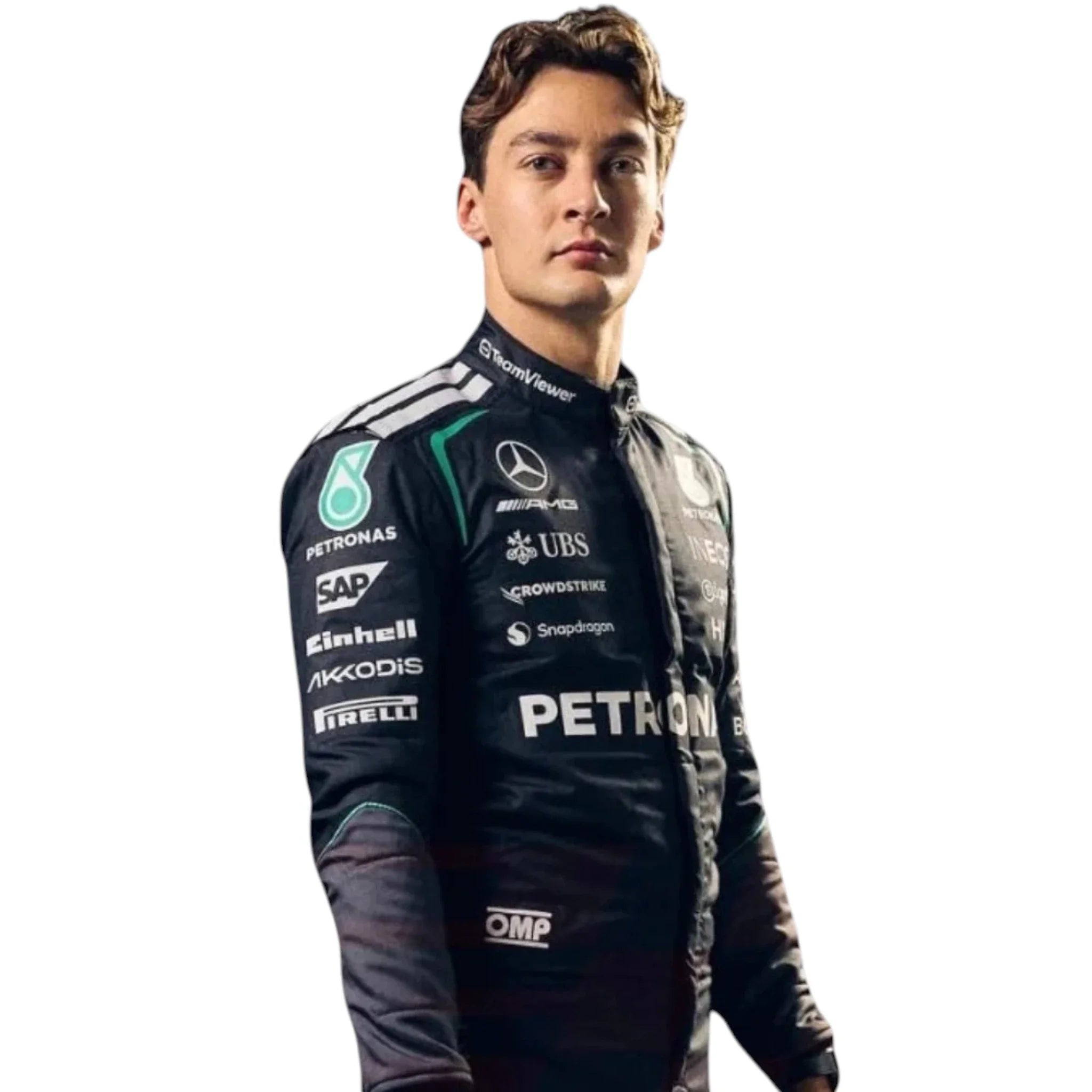 George Russel 2026 Mercedes-AMG Petronas F1 Race Suit detail view 4 - Grand Flex Racewear