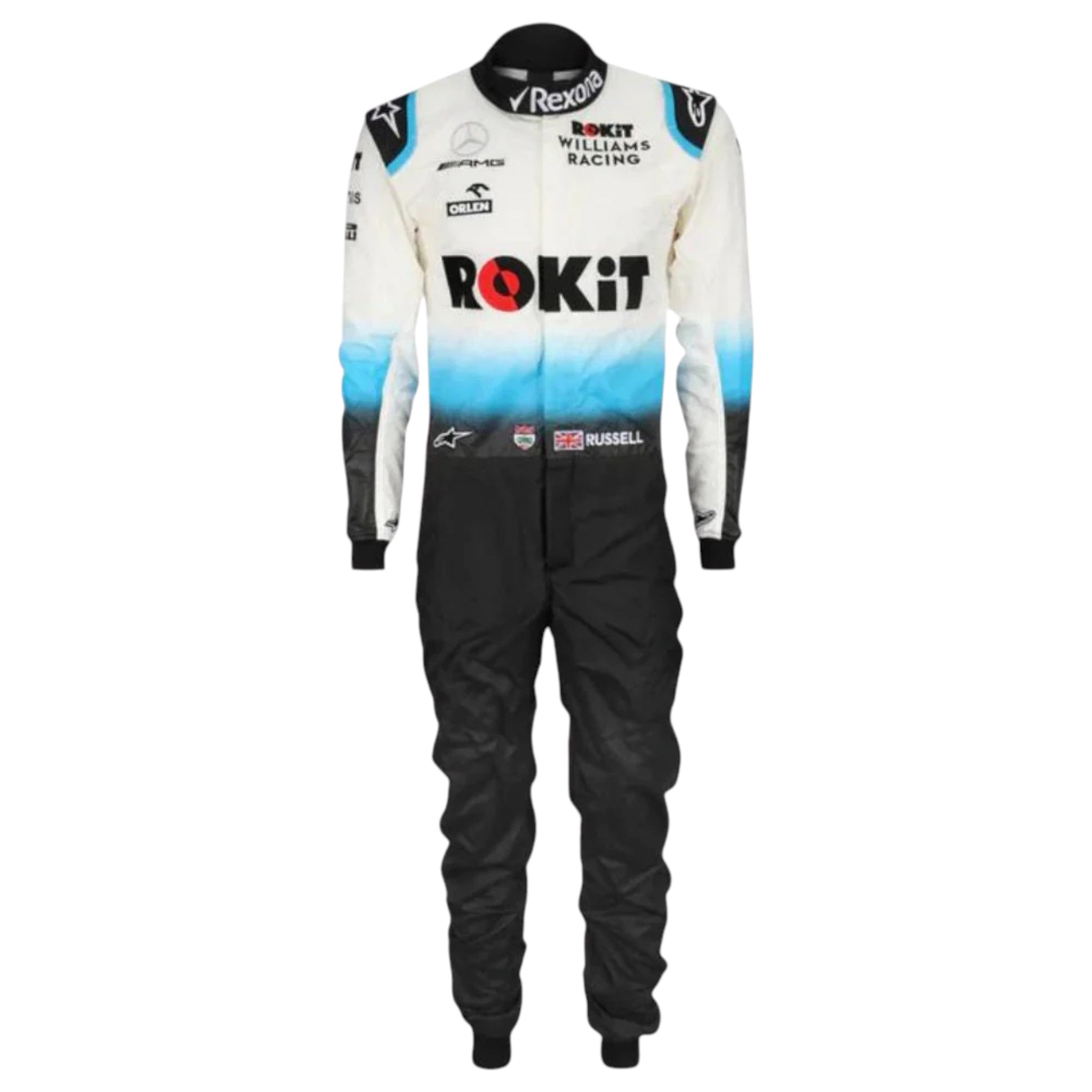 George Russell 2019 Williams F1 Race Suit product view - Grand Flex Racewear