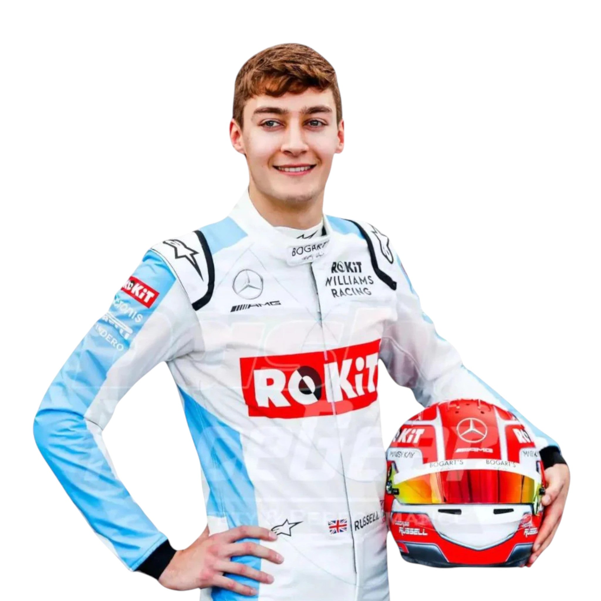 George Russell 2020 Williams F1 Race Suit product view - Grand Flex Racewear