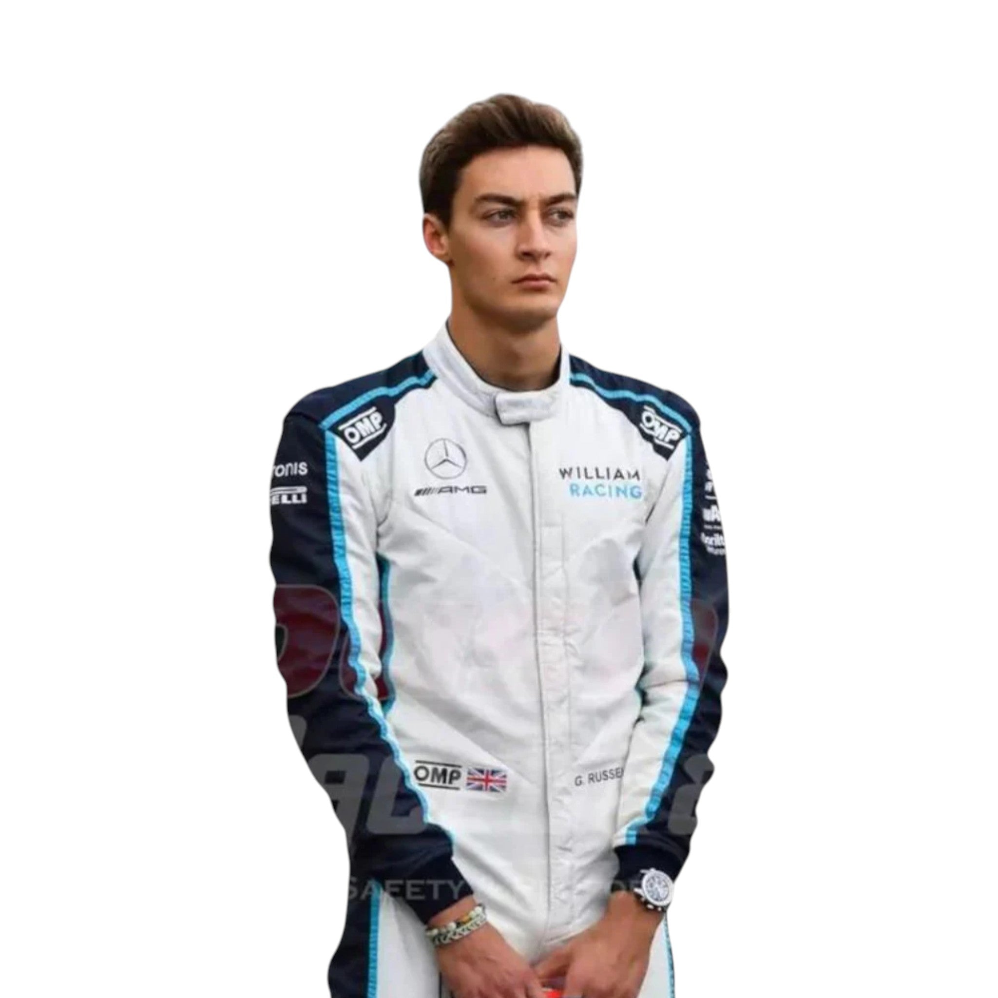 George Russell 2021 Williams F1 Race Suit product view - Grand Flex Racewear