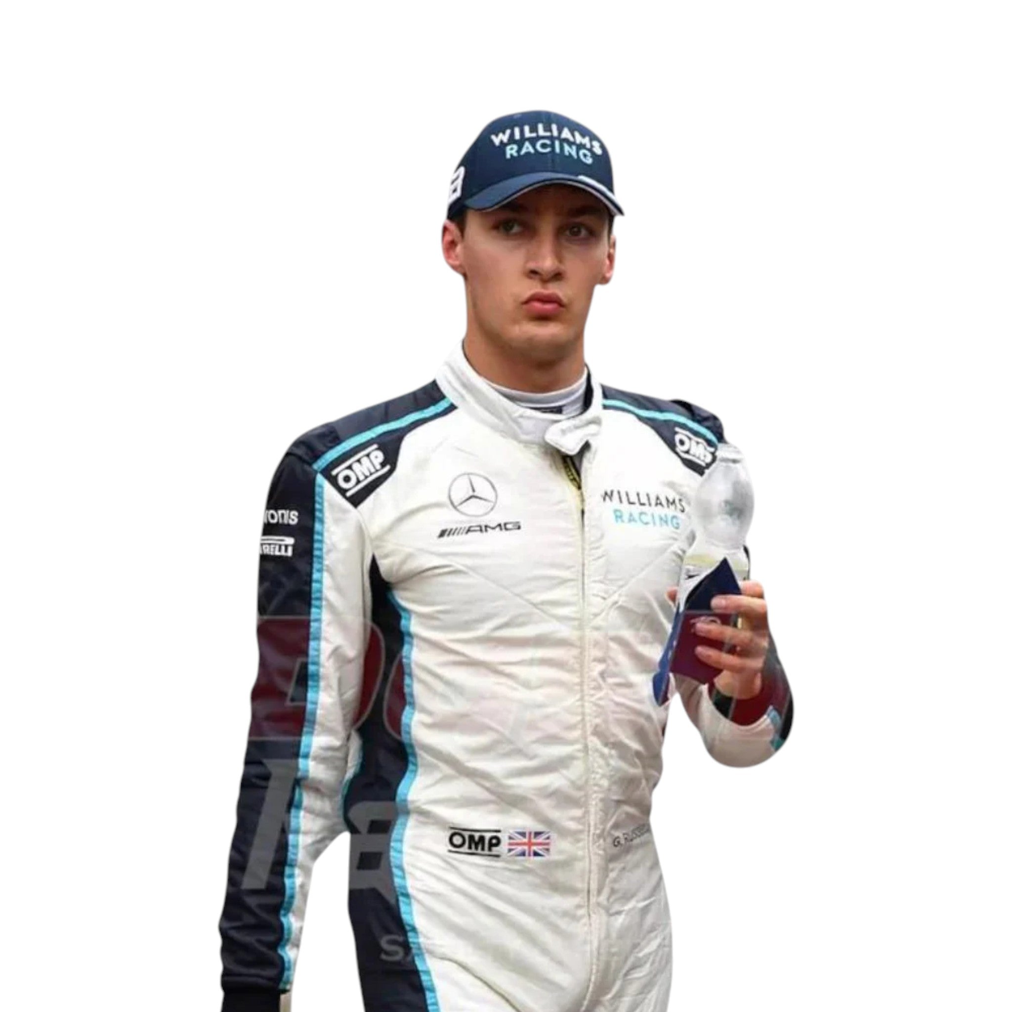 George Russell 2021 Williams F1 Race Suit detail view 3 - Grand Flex Racewear
