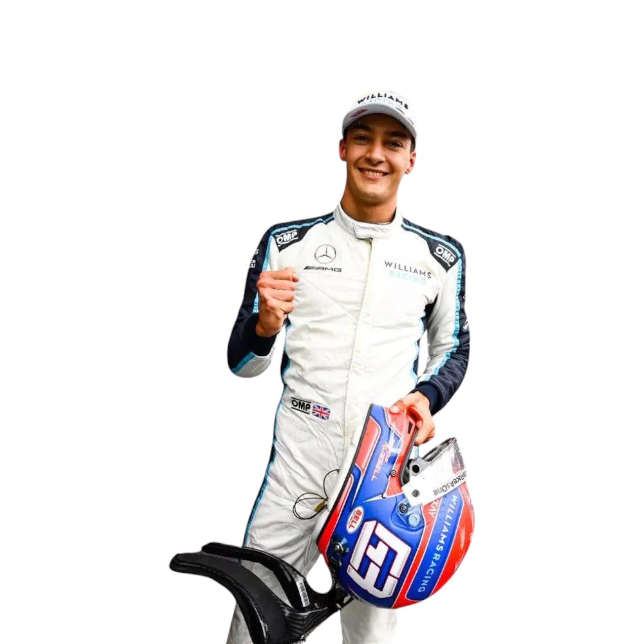 George Russell 2021 Williams F1 Race Suit detail view 4 - Grand Flex Racewear