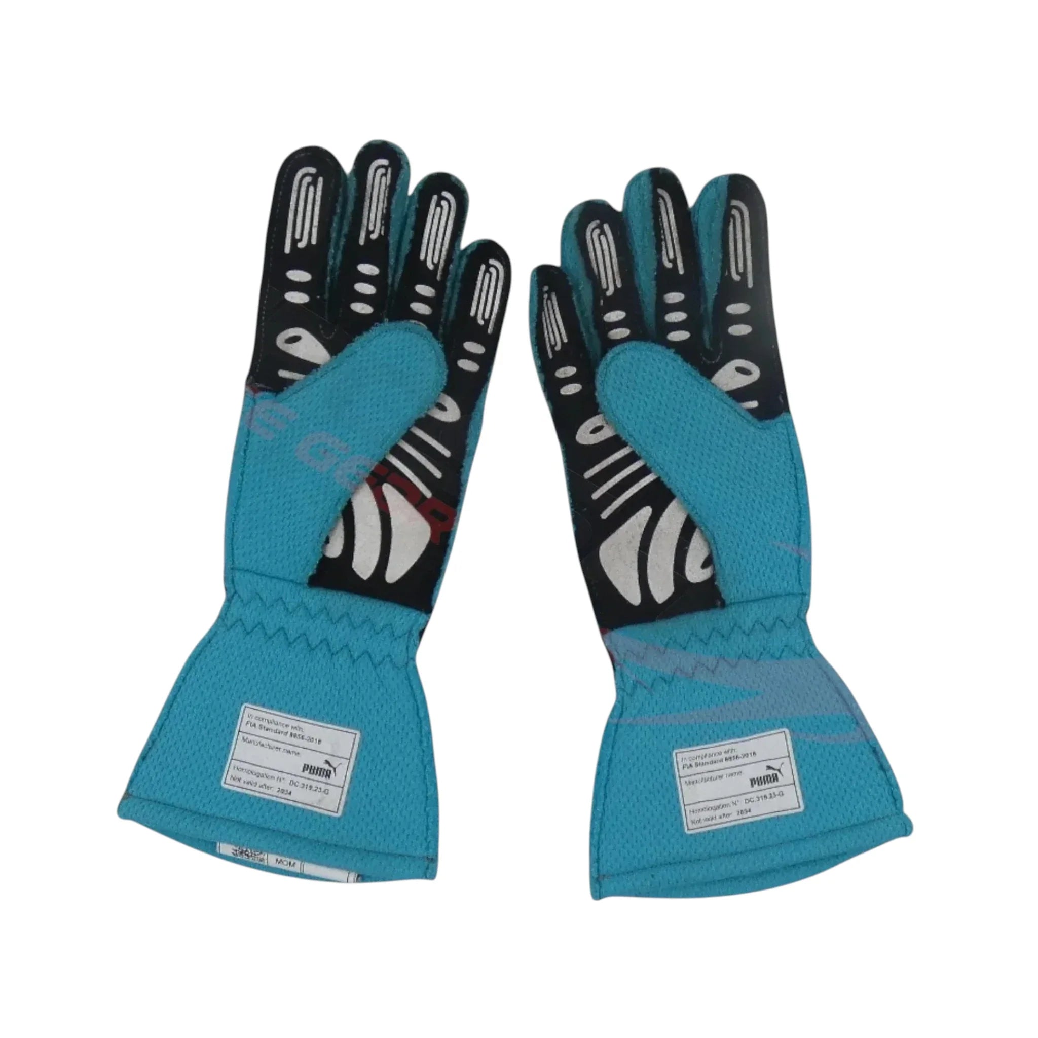 George Russell 2024 Mercedes-AMG Petronas F1 Racing Gloves detail view 2 - Grand Flex Racewear