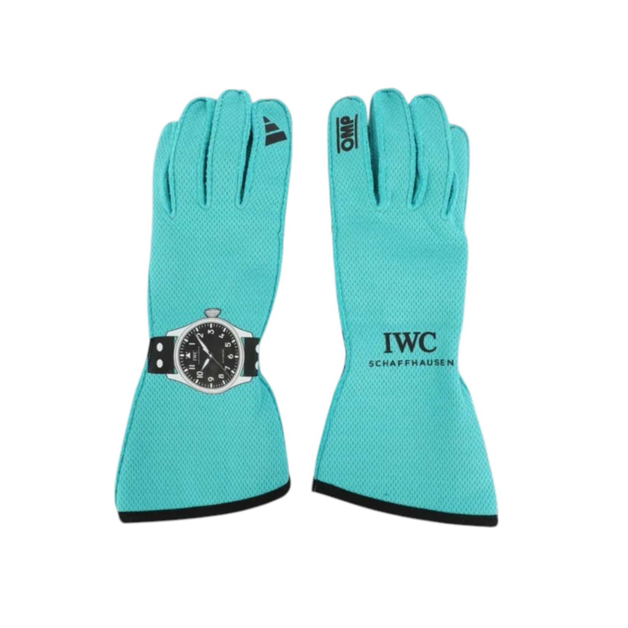 George Russell 2025 Mercedes-AMG Petronas F1 Racing Gloves product view - Grand Flex Racewear
