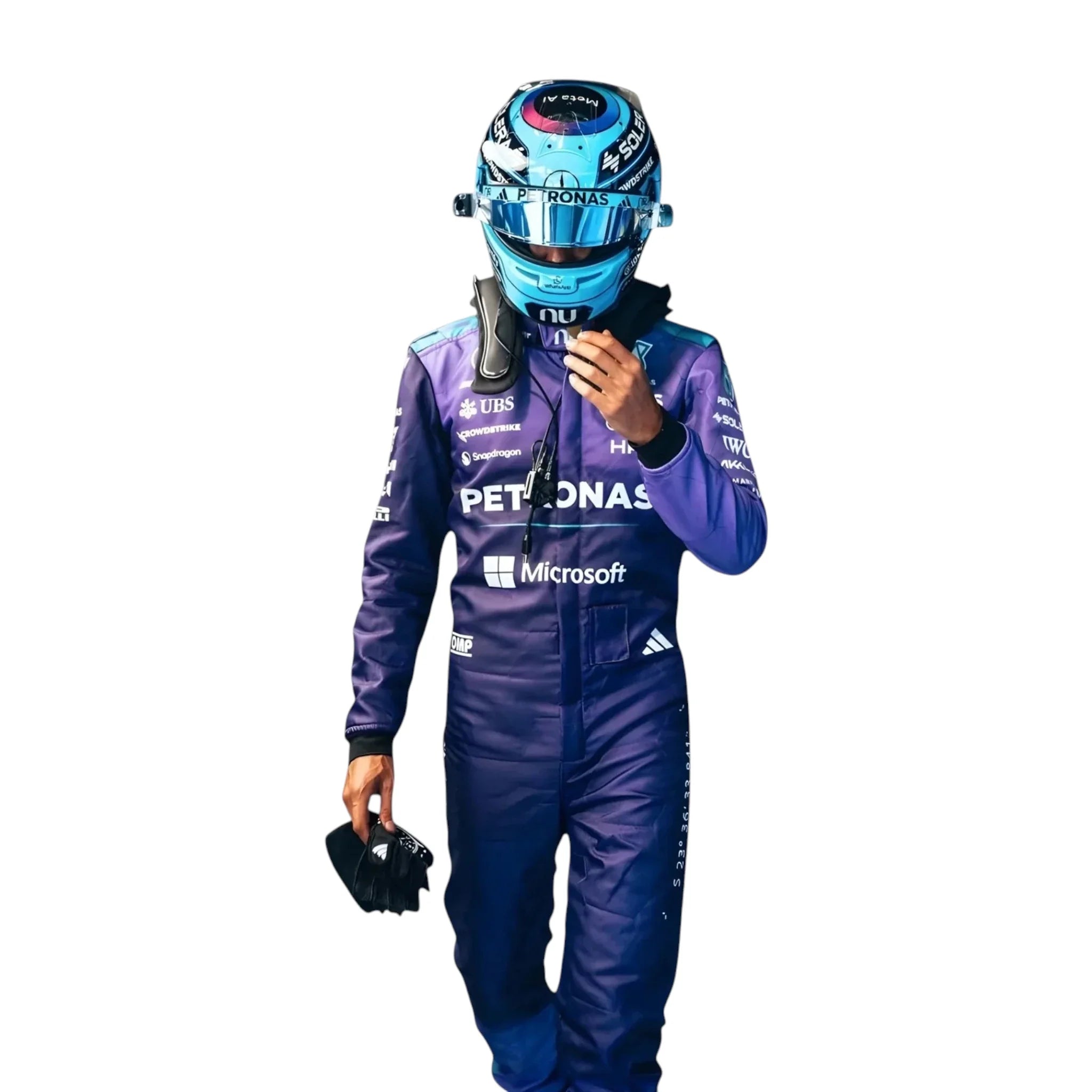George Russell 2026 Mercedes-AMG Petronas Miami GP F1 Race Suit detail view 2 - Grand Flex Racewear