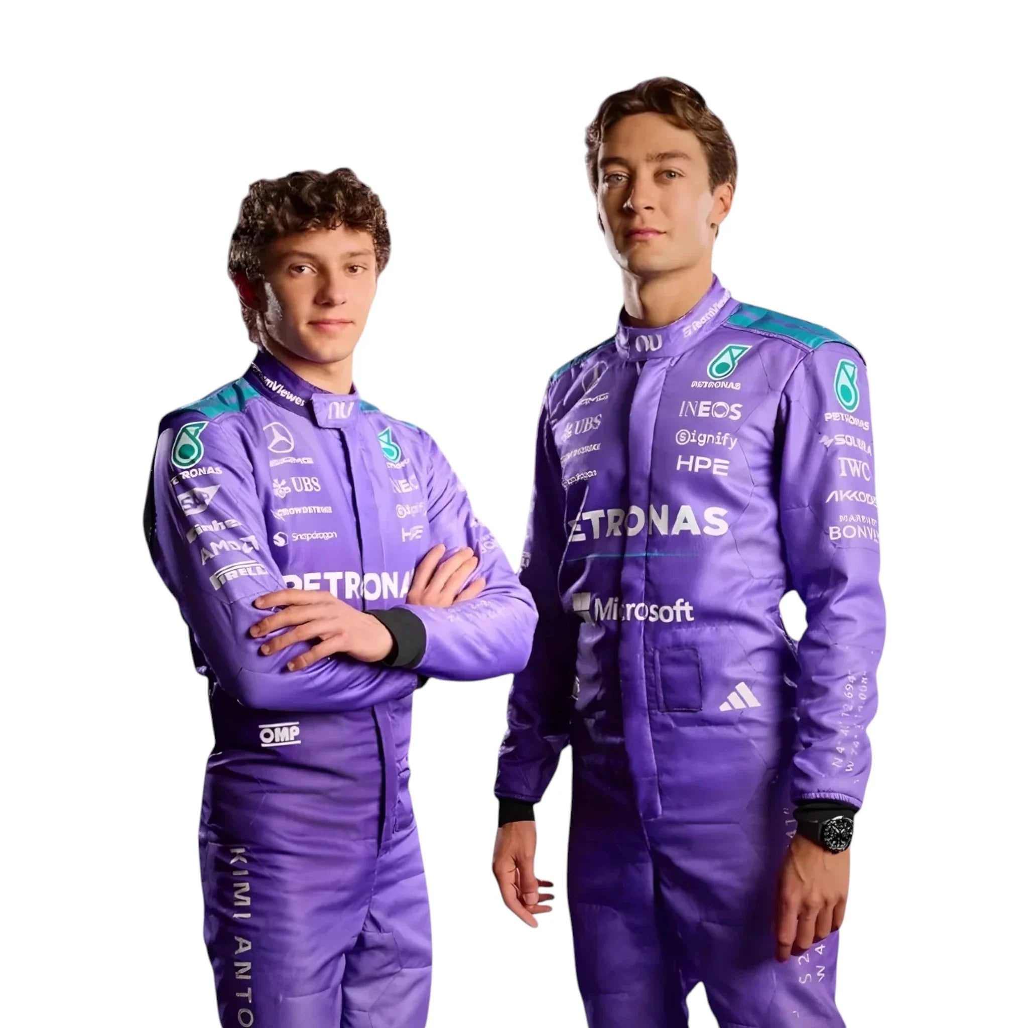 George Russell 2026 Mercedes-AMG Petronas Miami GP F1 Race Suit detail view 3 - Grand Flex Racewear
