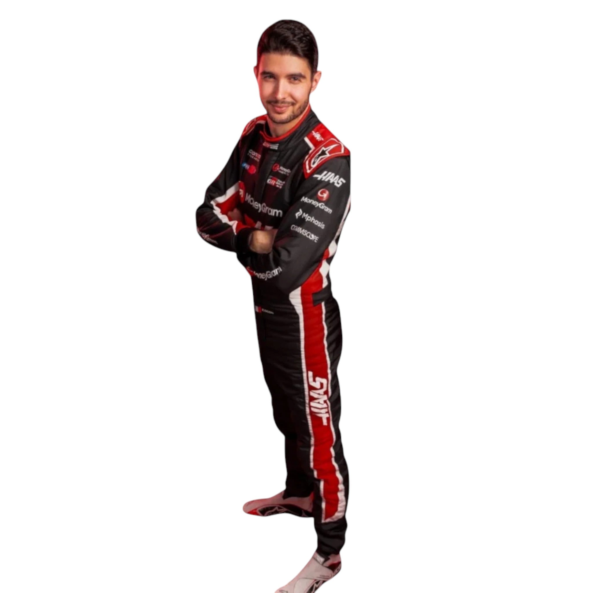 Esteban Ocon 2025 Haas F1 Race Suit detail view 4 - Grand Flex Racewear
