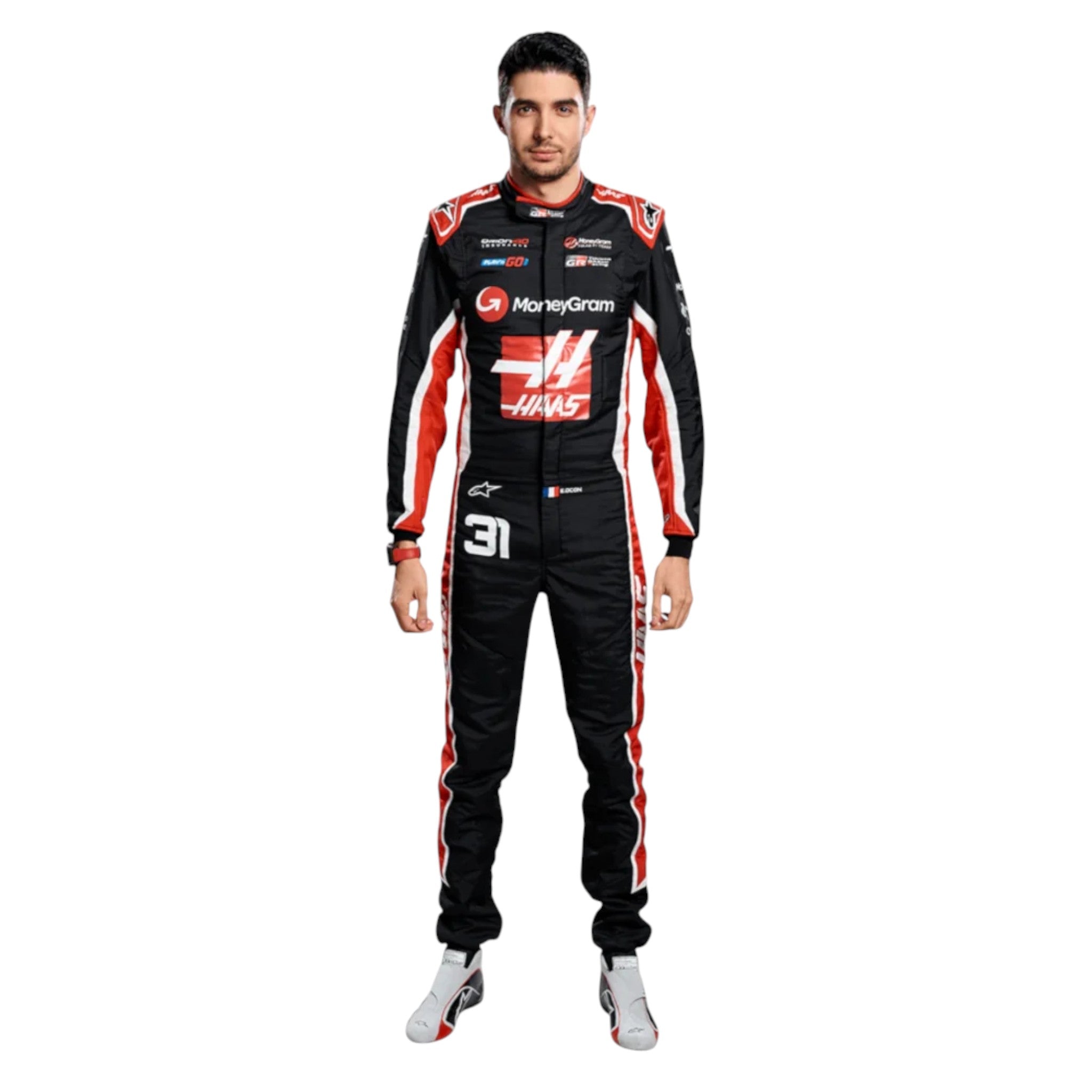 Esteban Ocon 2025 Haas F1 Race Suit detail view 5 - Grand Flex Racewear