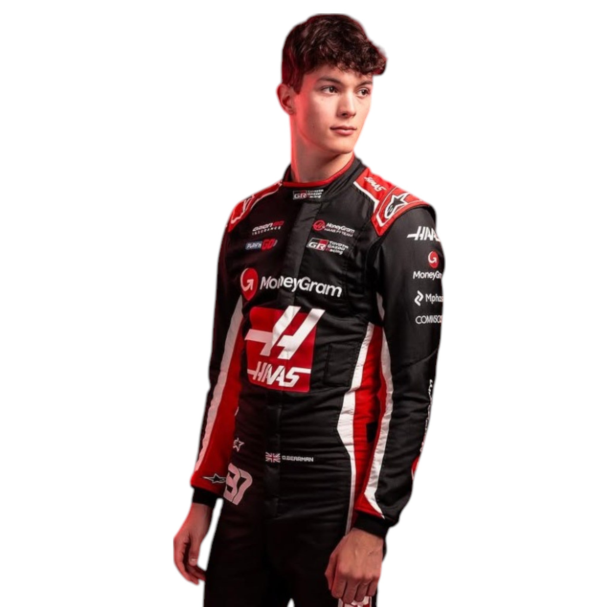 Oliver Bearman 2025 Haas F1 Race Suit detail view 2 - Grand Flex Racewear