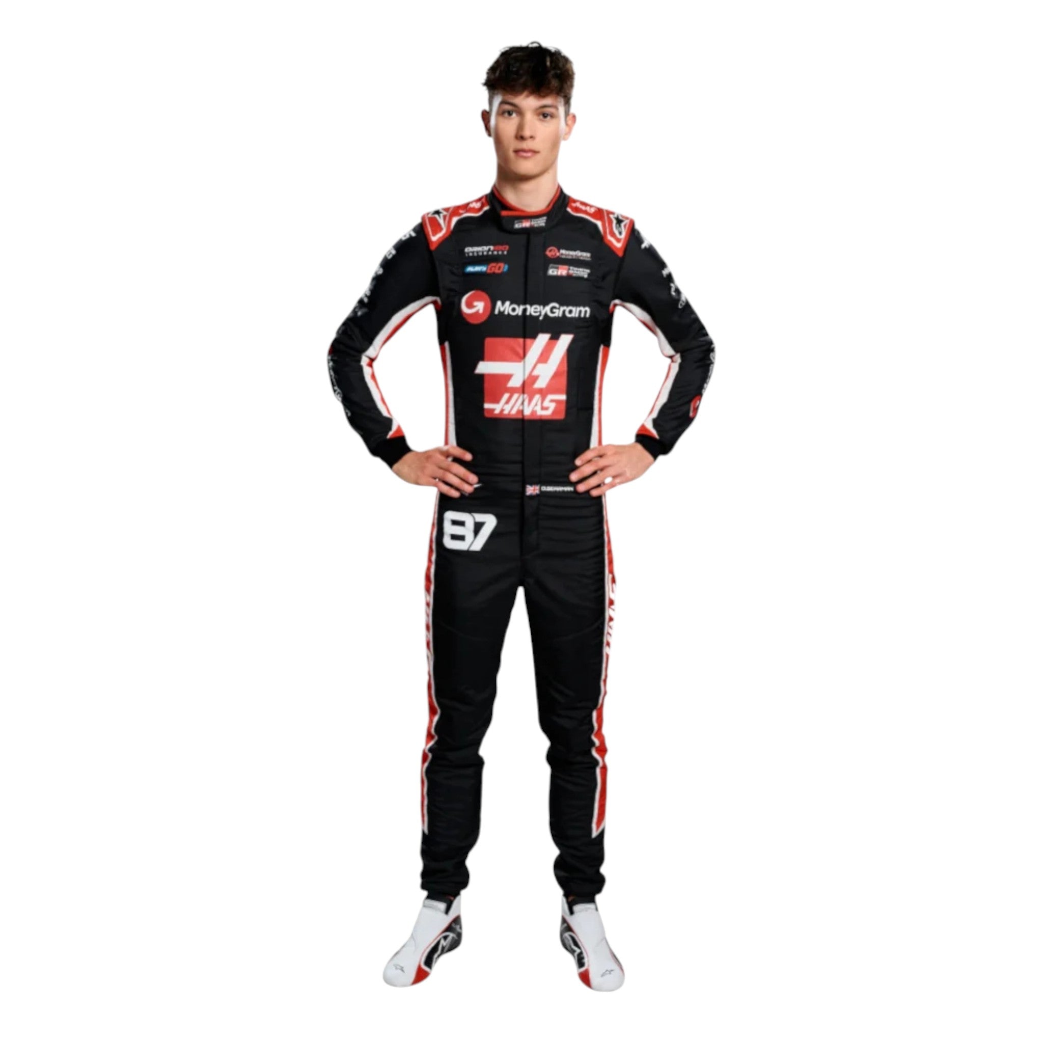Oliver Bearman 2025 Haas F1 Race Suit detail view 3 - Grand Flex Racewear
