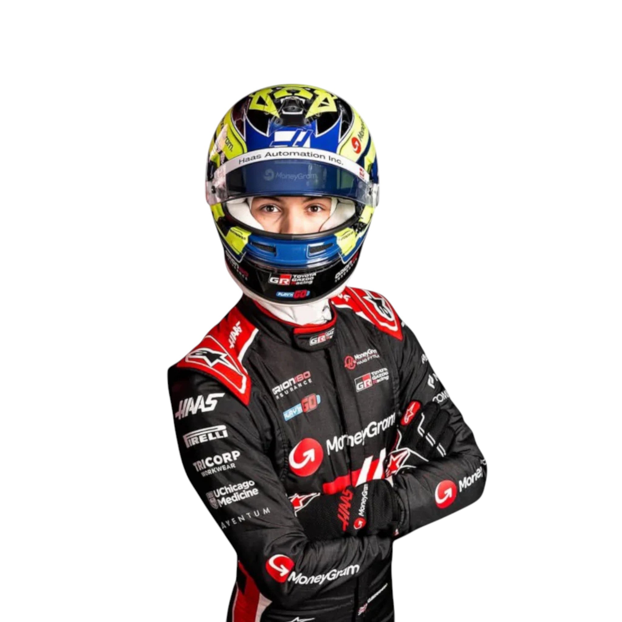 Oliver Bearman 2025 Haas F1 Race Suit detail view 4 - Grand Flex Racewear