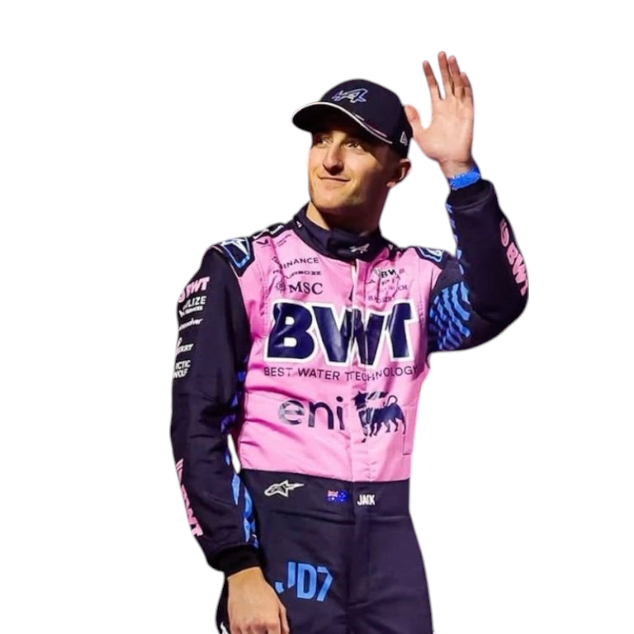 Jack Doohan BWT Alpine 2025 F1 Race Suit product view - Grand Flex Racewear