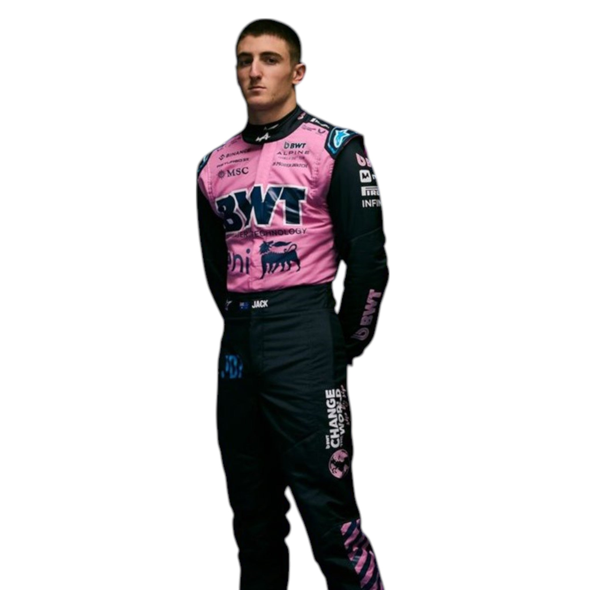 Jack Doohan BWT Alpine 2025 F1 Race Suit detail view 3 - Grand Flex Racewear