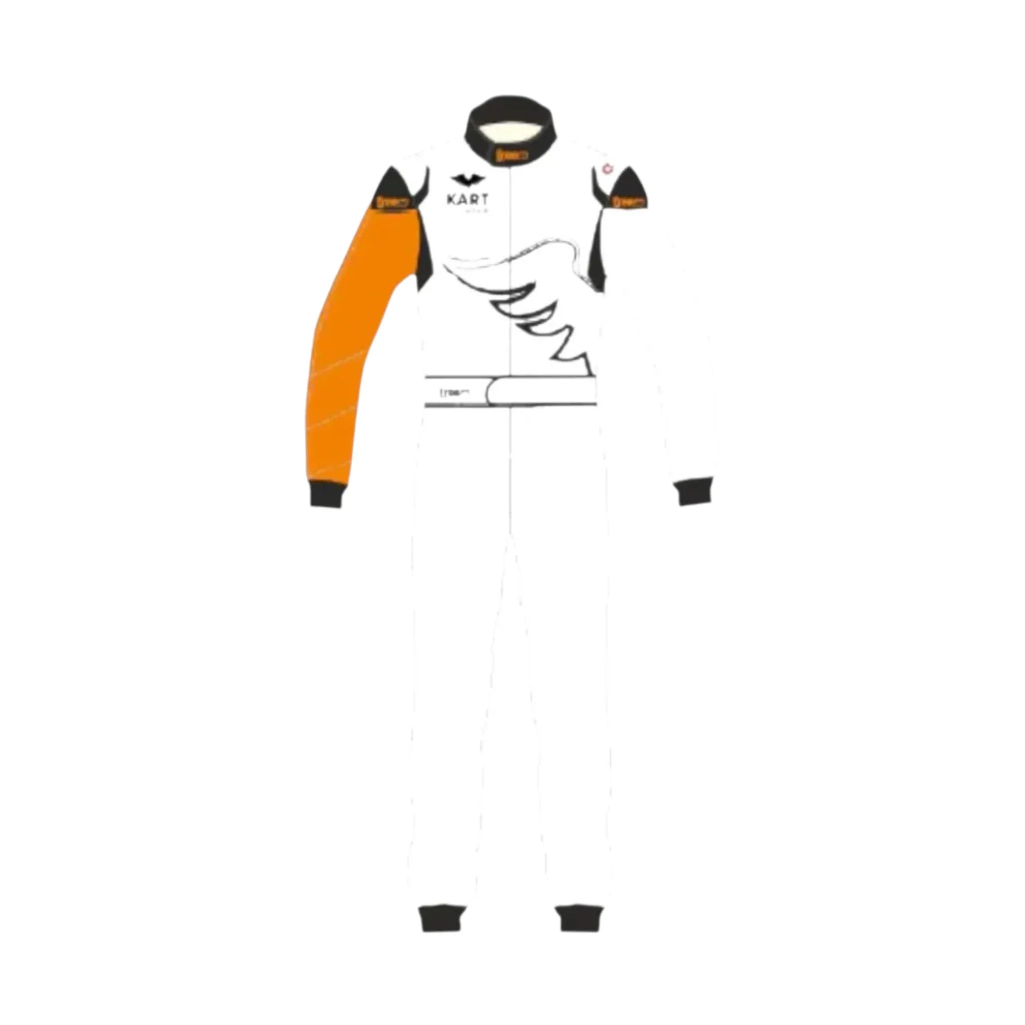 Kart Republic Asymmetric Go Kart Racing Suit product view - Grand Flex Racewear