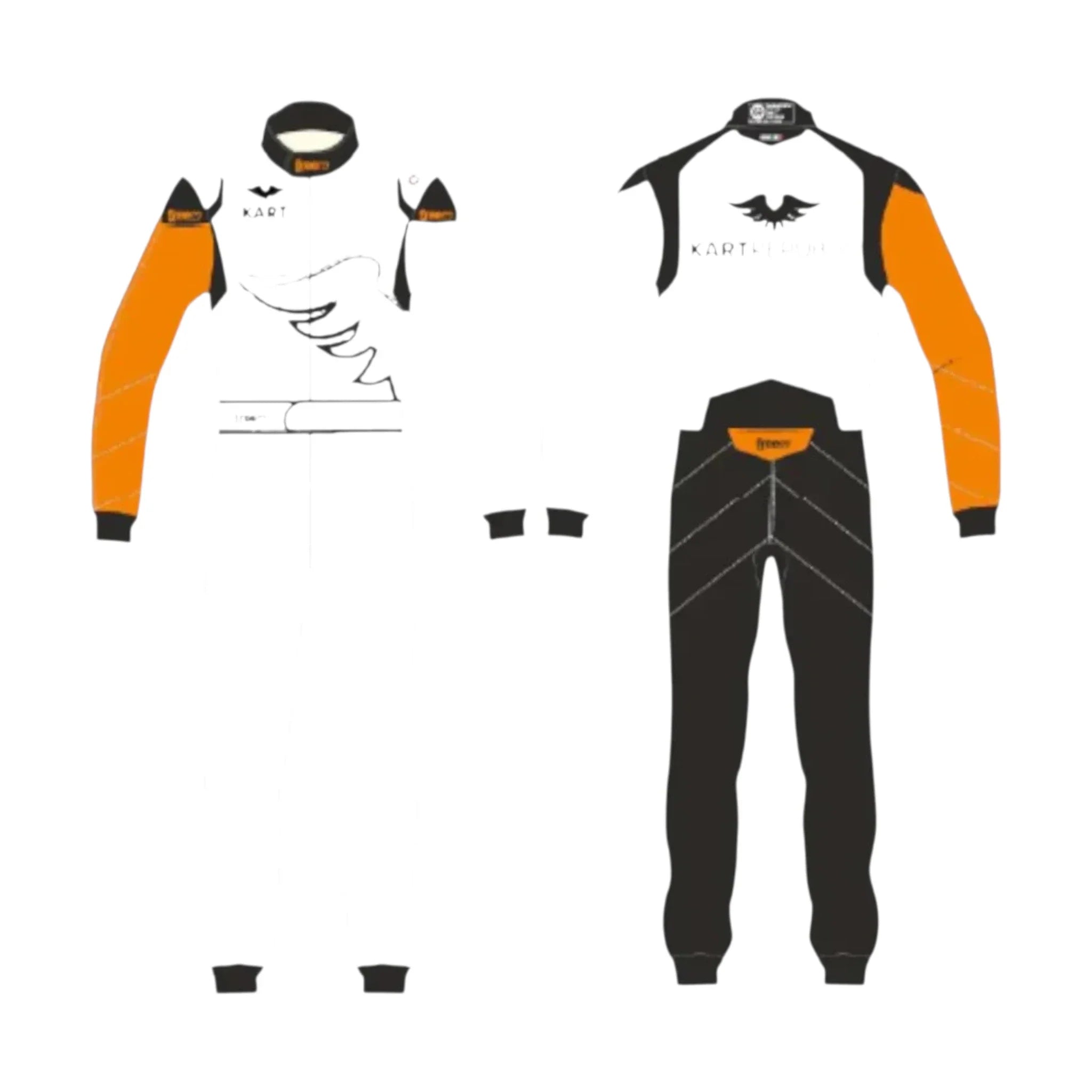 Kart Republic Asymmetric Go Kart Racing Suit detail view 3 - Grand Flex Racewear