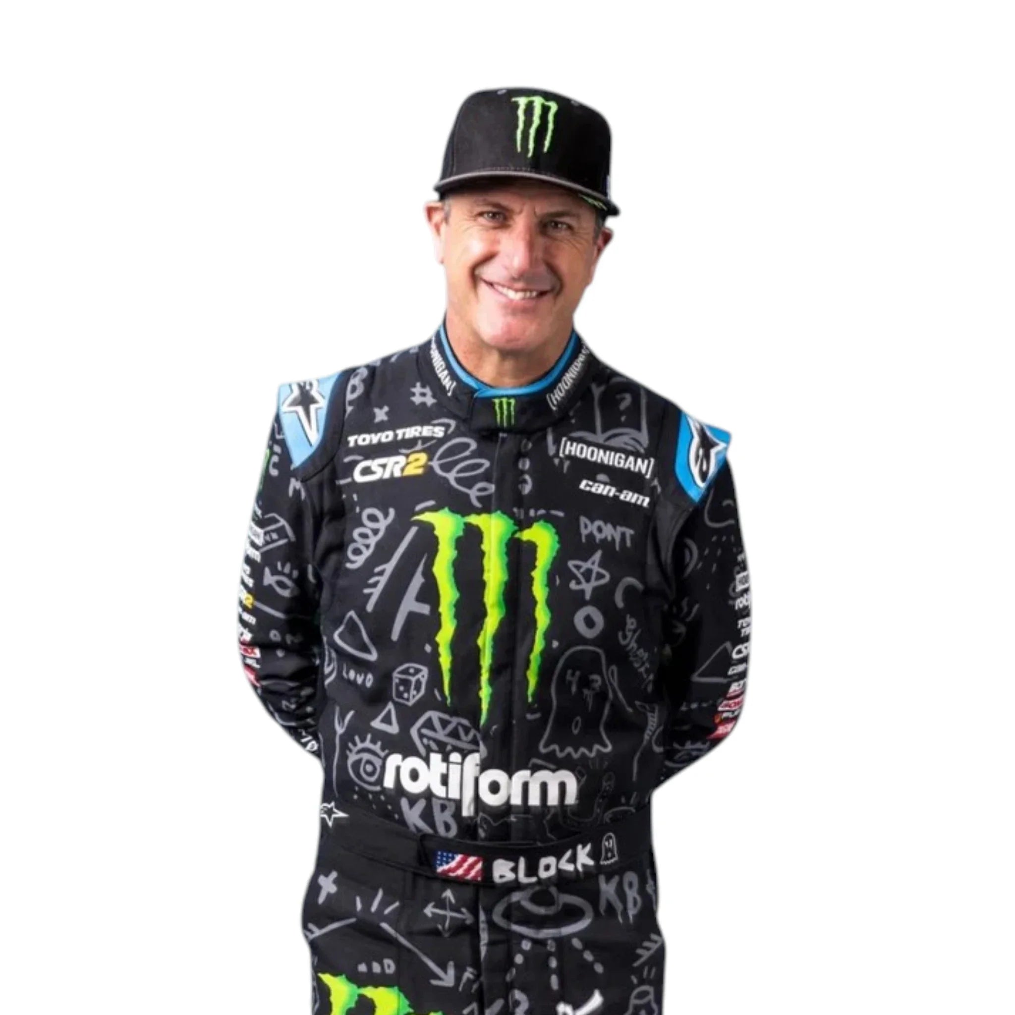 Ken Block 2022 Monster Go Kart Racing Suit detail view 2 - Grand Flex Racewear